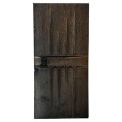 Brutalist Aluminium Door Panel with Antique Bronze Finish