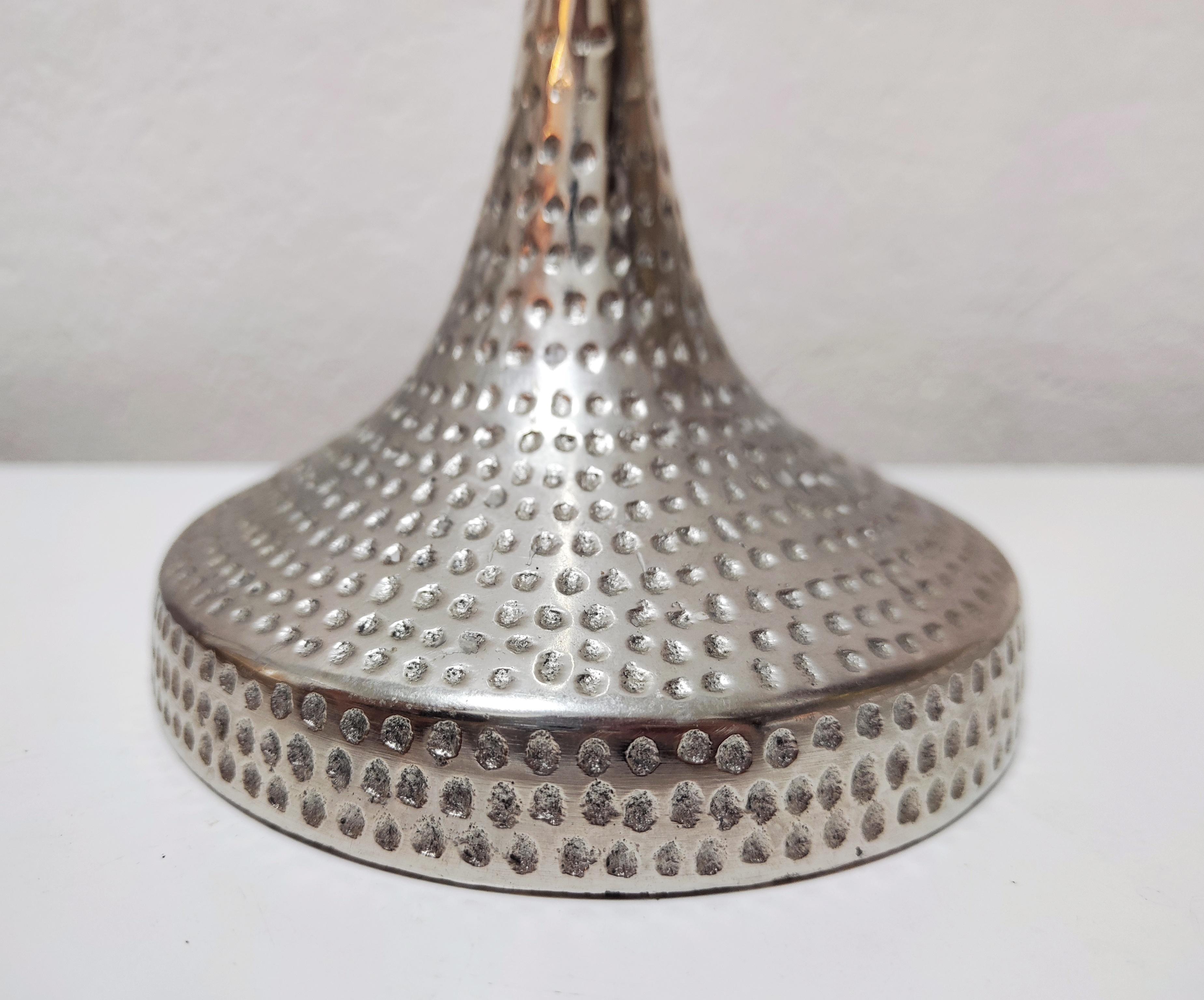 Brutalist Aluminum Candlestick Holder designed by Gunther Lambert, Germany 1970s In Good Condition For Sale In Beograd, RS