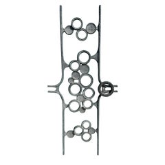 Brutalist Aluminum Door Grill / Wall Sculpture