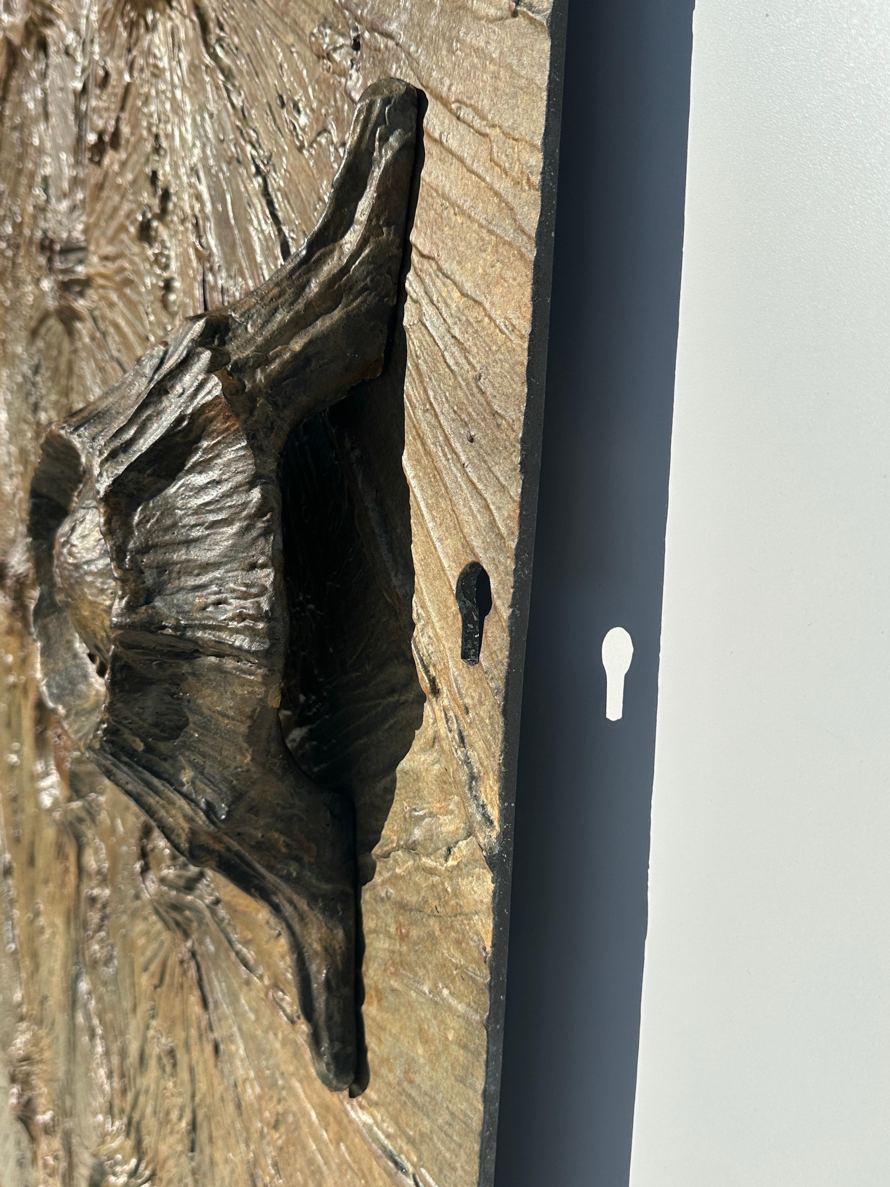 Puerta Brutalista de Aluminio en Acabado Bronce Antiguo en venta 7