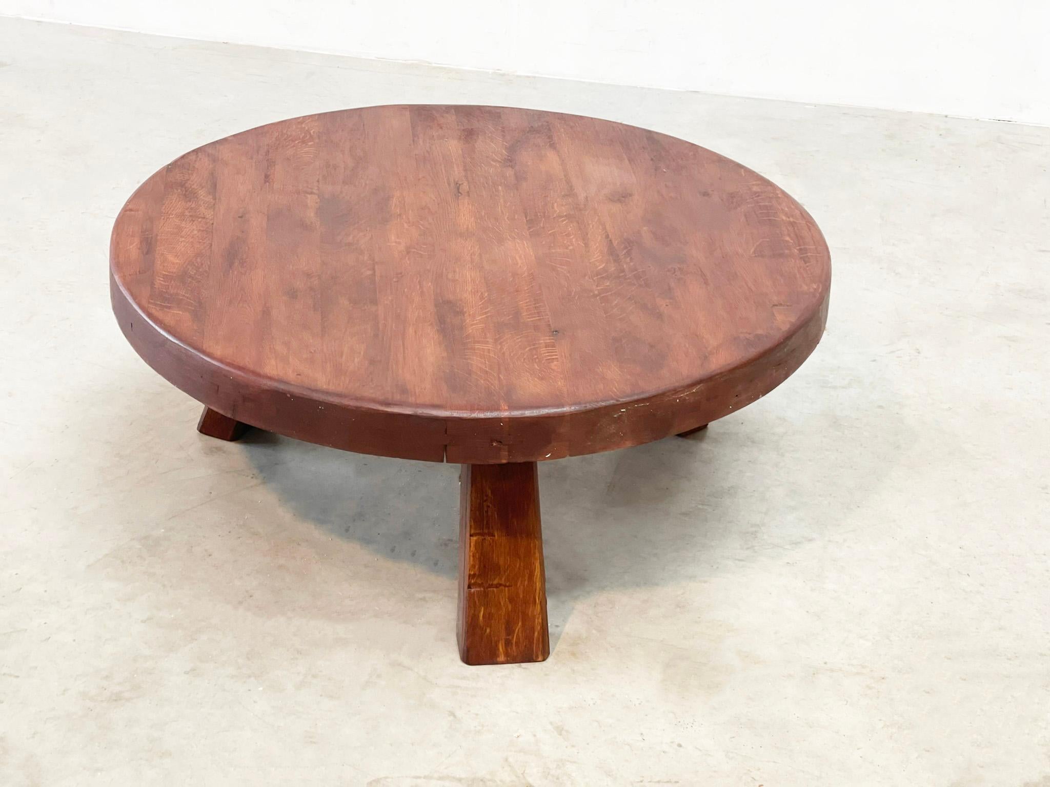 Brutalist and elegant coffee table In Good Condition For Sale In Nijlen, VAN