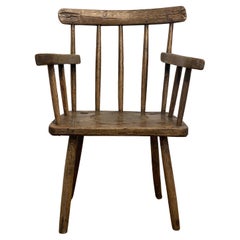 Antique Brutalist and Primitive Chair