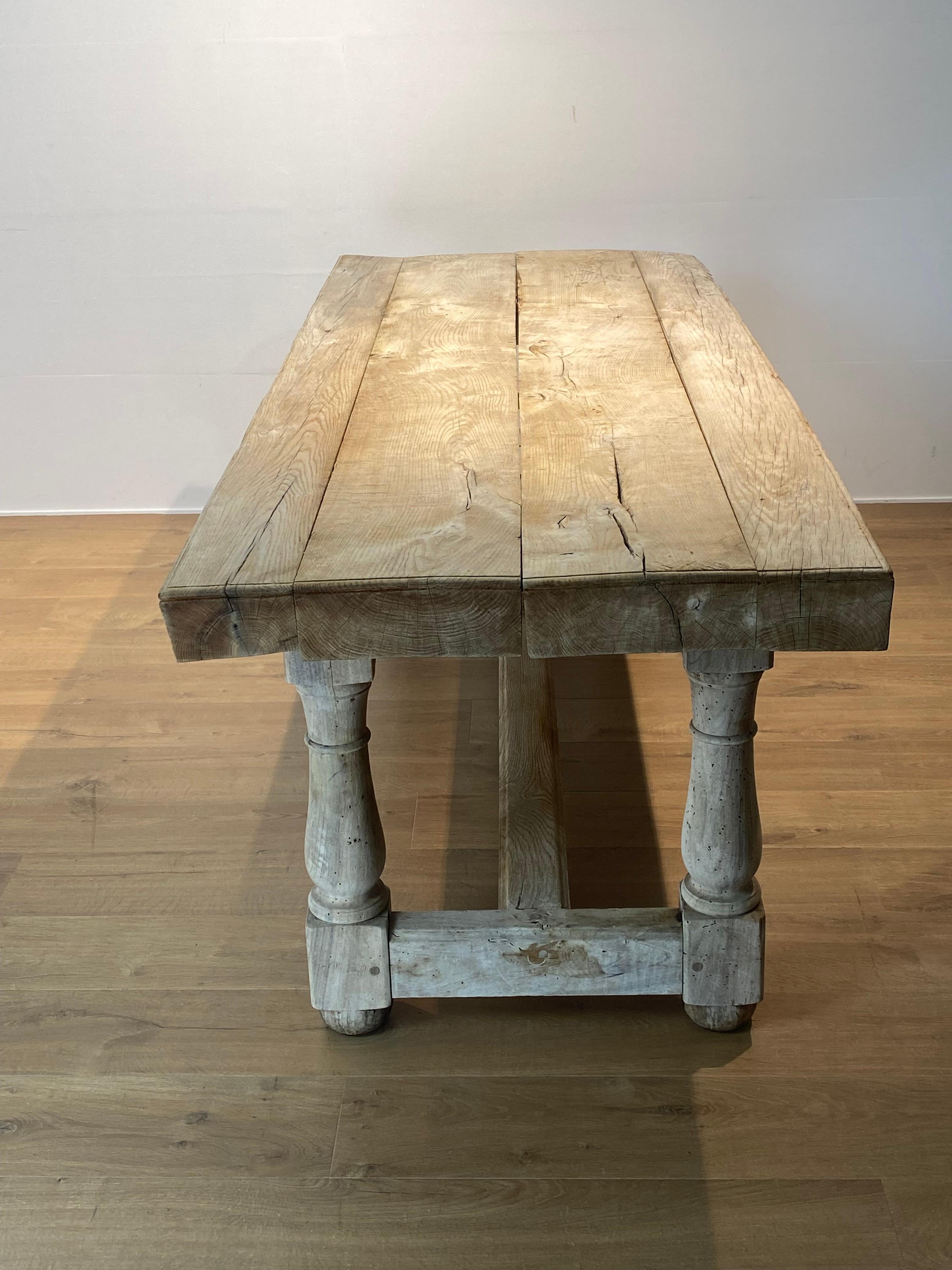 Brutalist Antique French Center Table For Sale 4