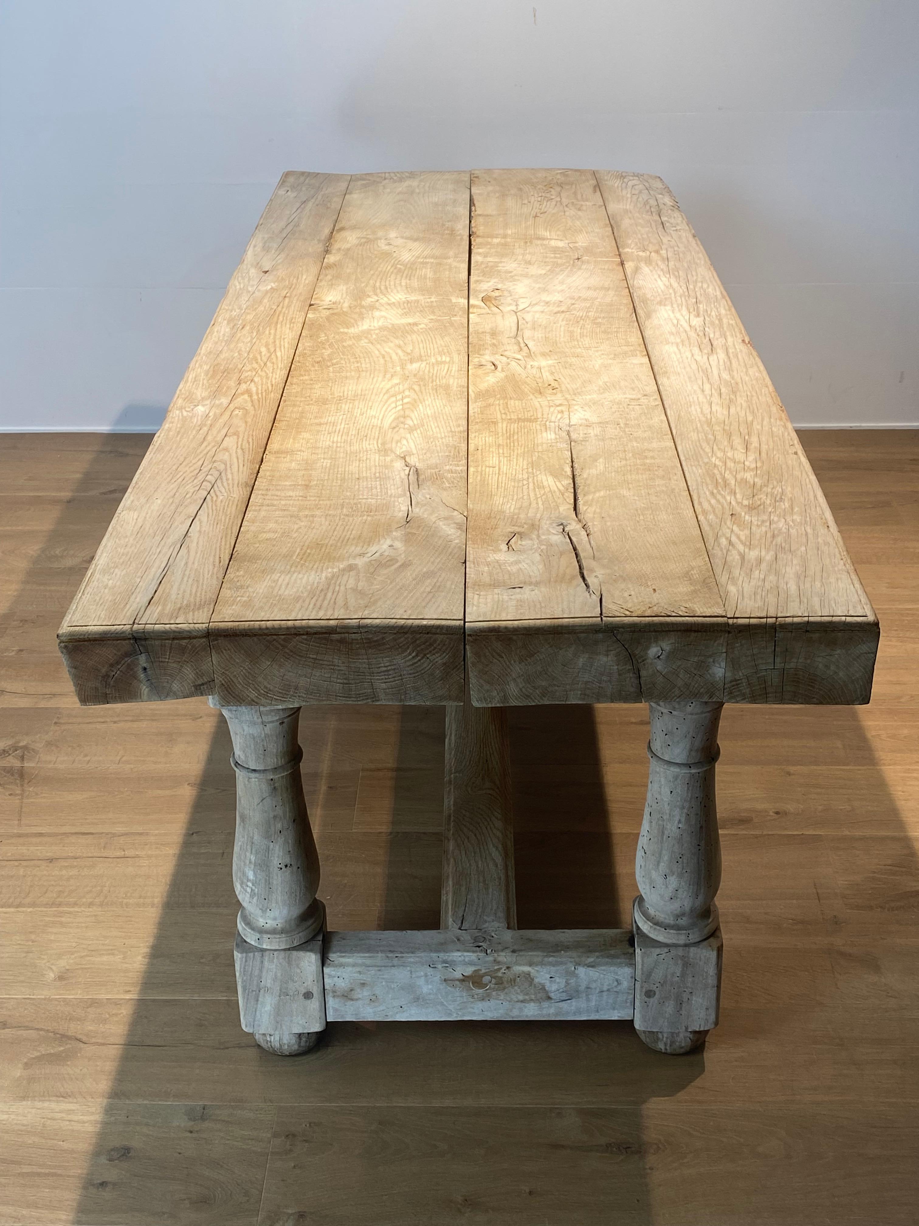 Brutalist Antique French Center Table For Sale 9