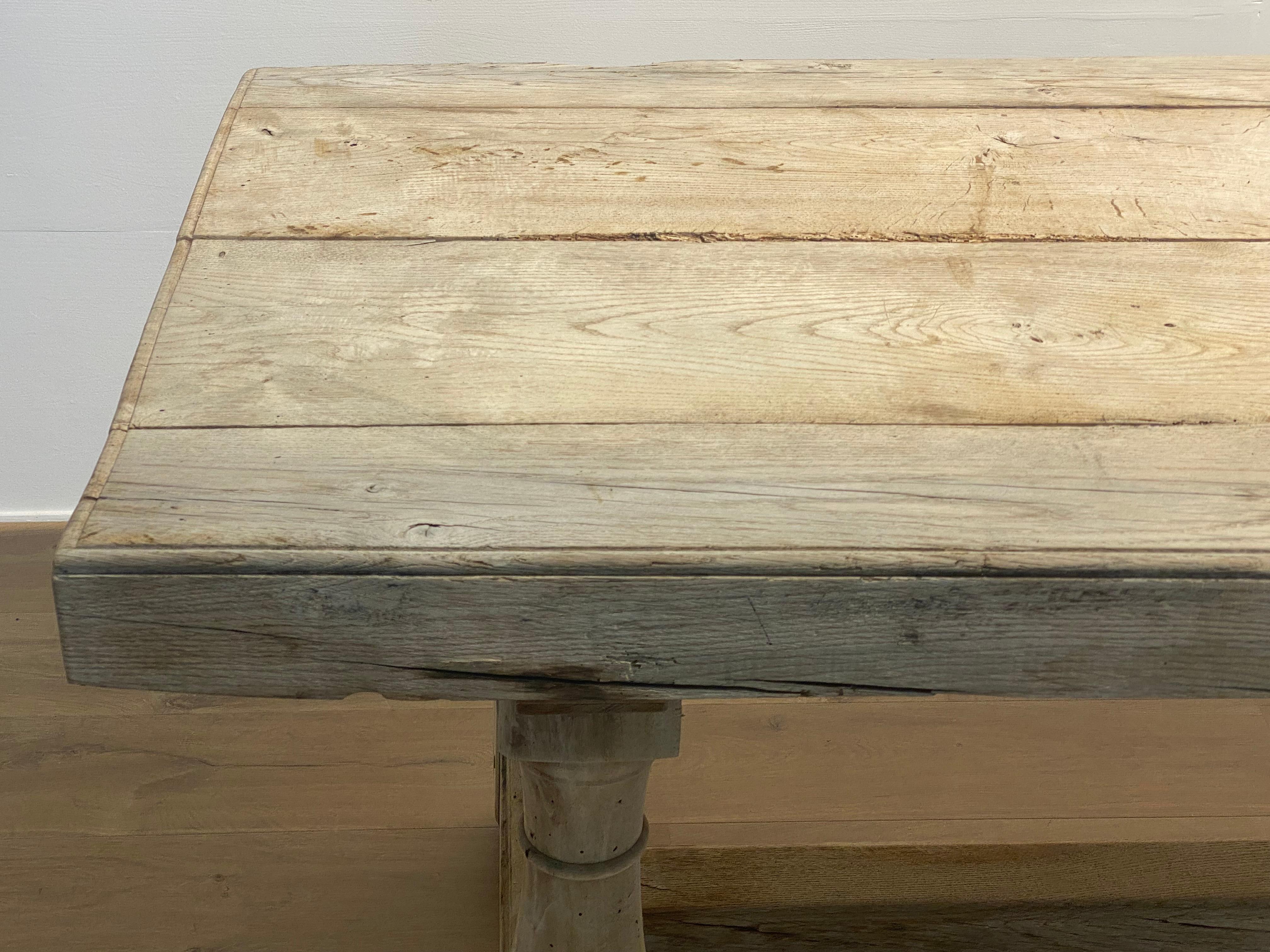 Brutalist Antique French Center Table For Sale 1