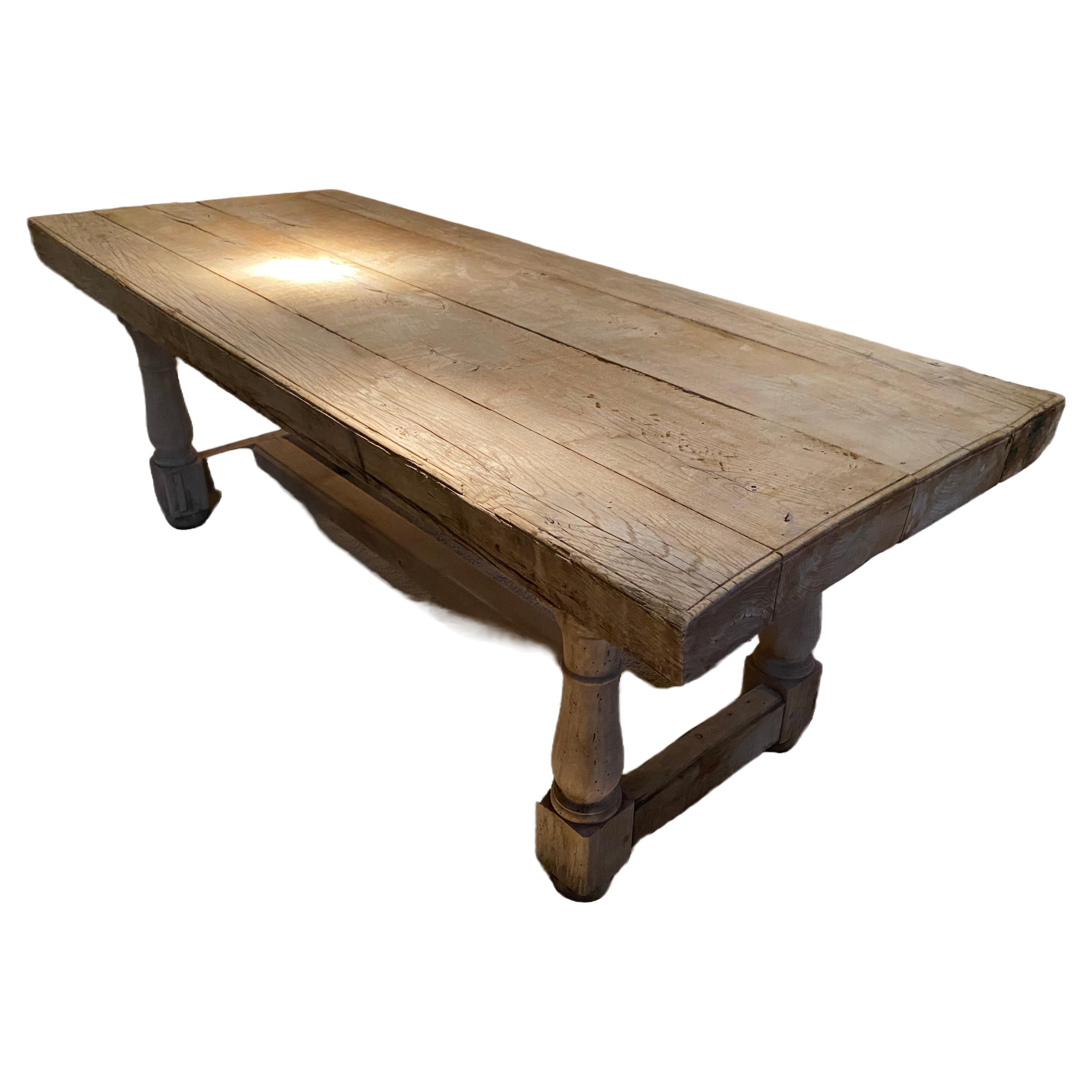 Brutalist Antique French Center Table For Sale
