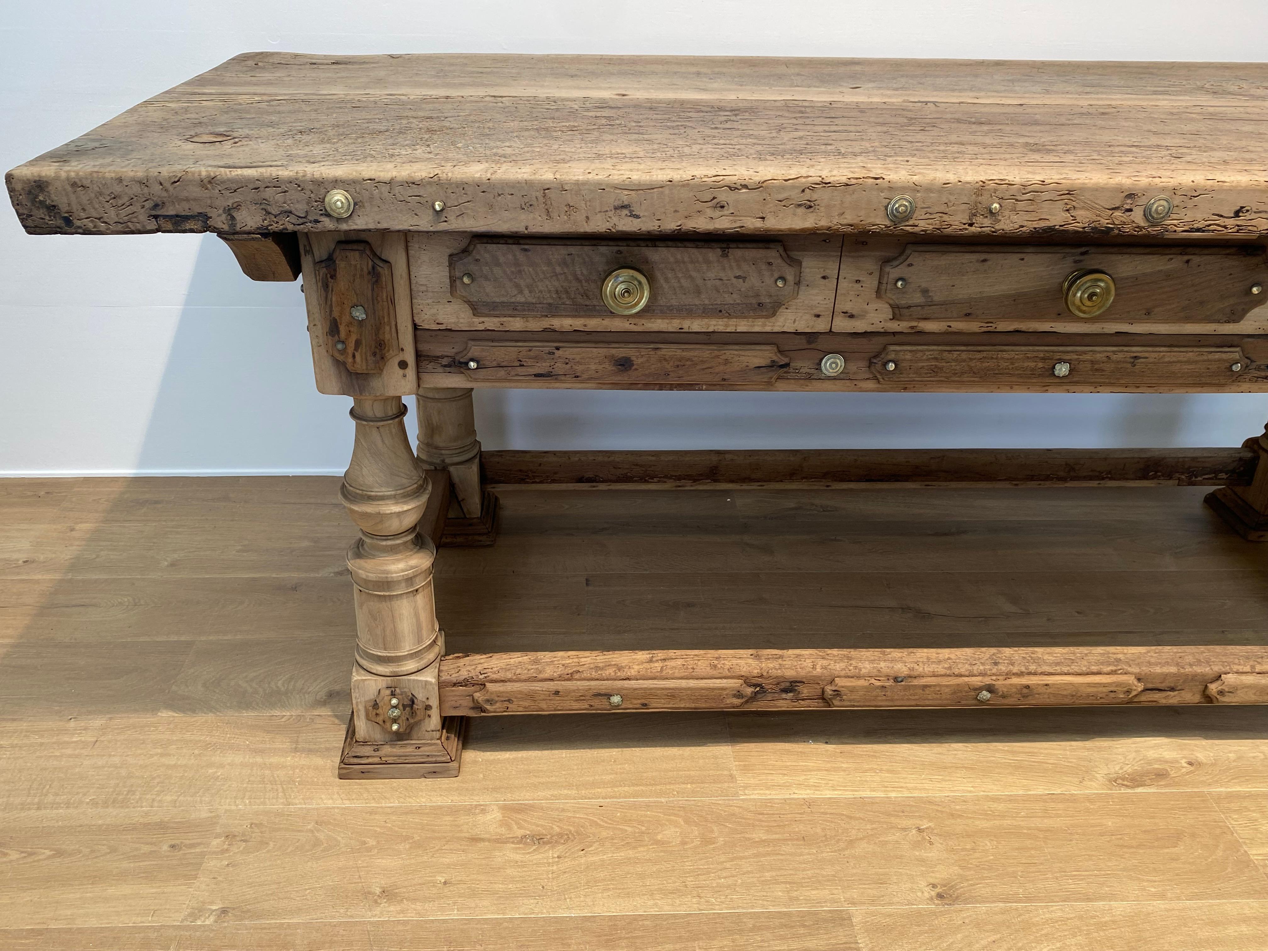 Brutalist , Antique Italian Table For Sale 4