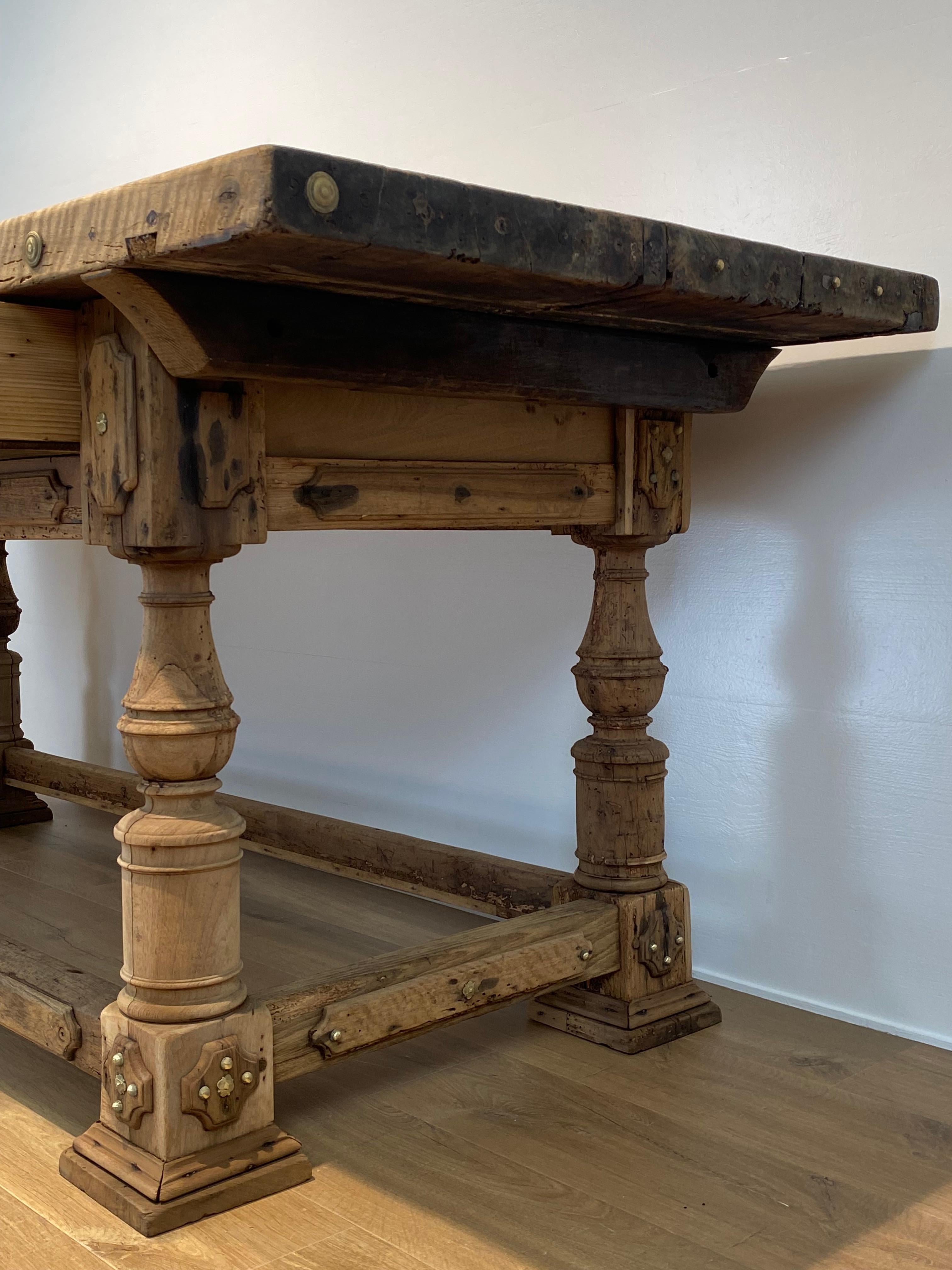 Brutalist , Antique Italian Table For Sale 11