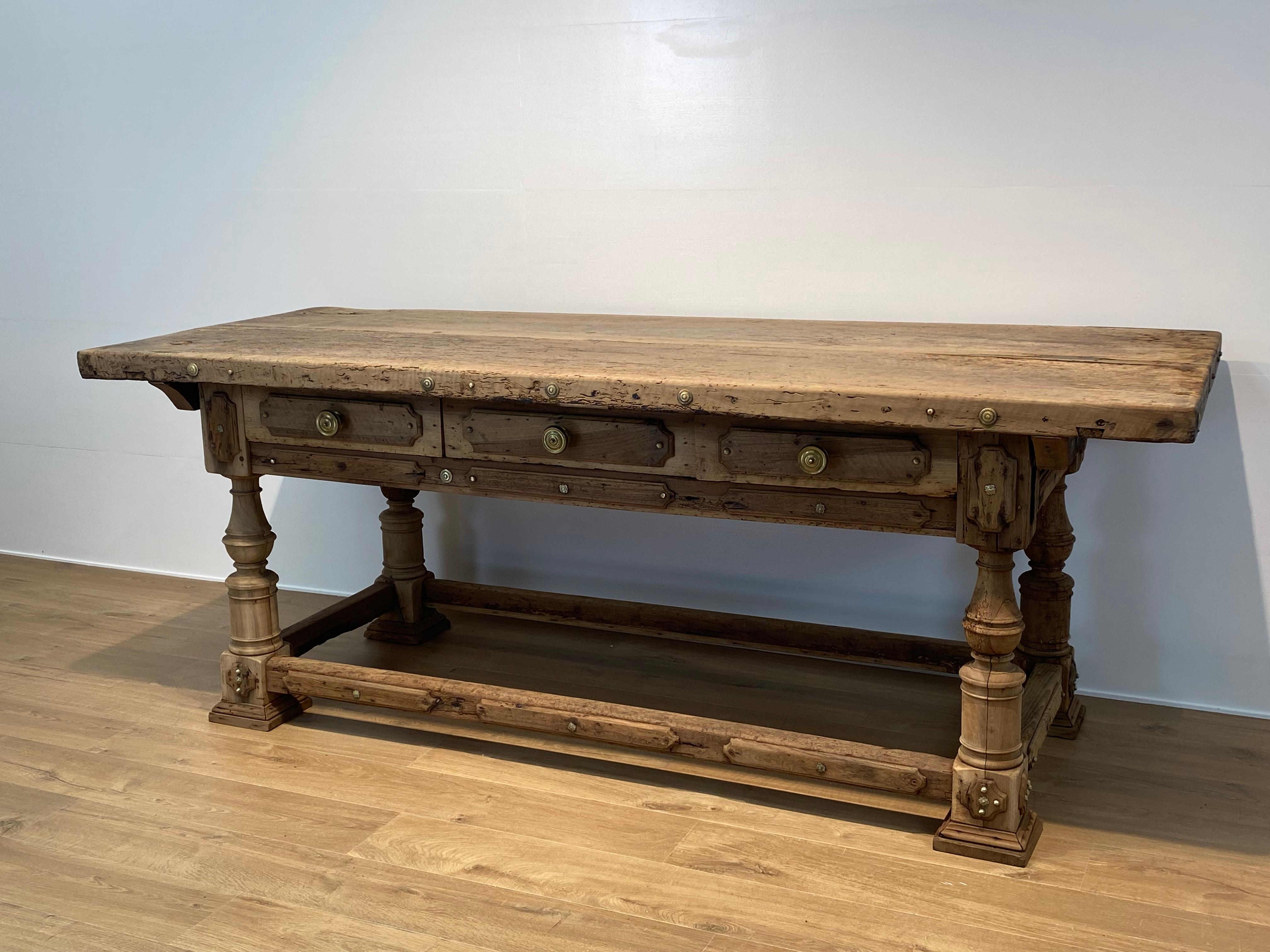 Brutalist , Antique Italian Table For Sale 12