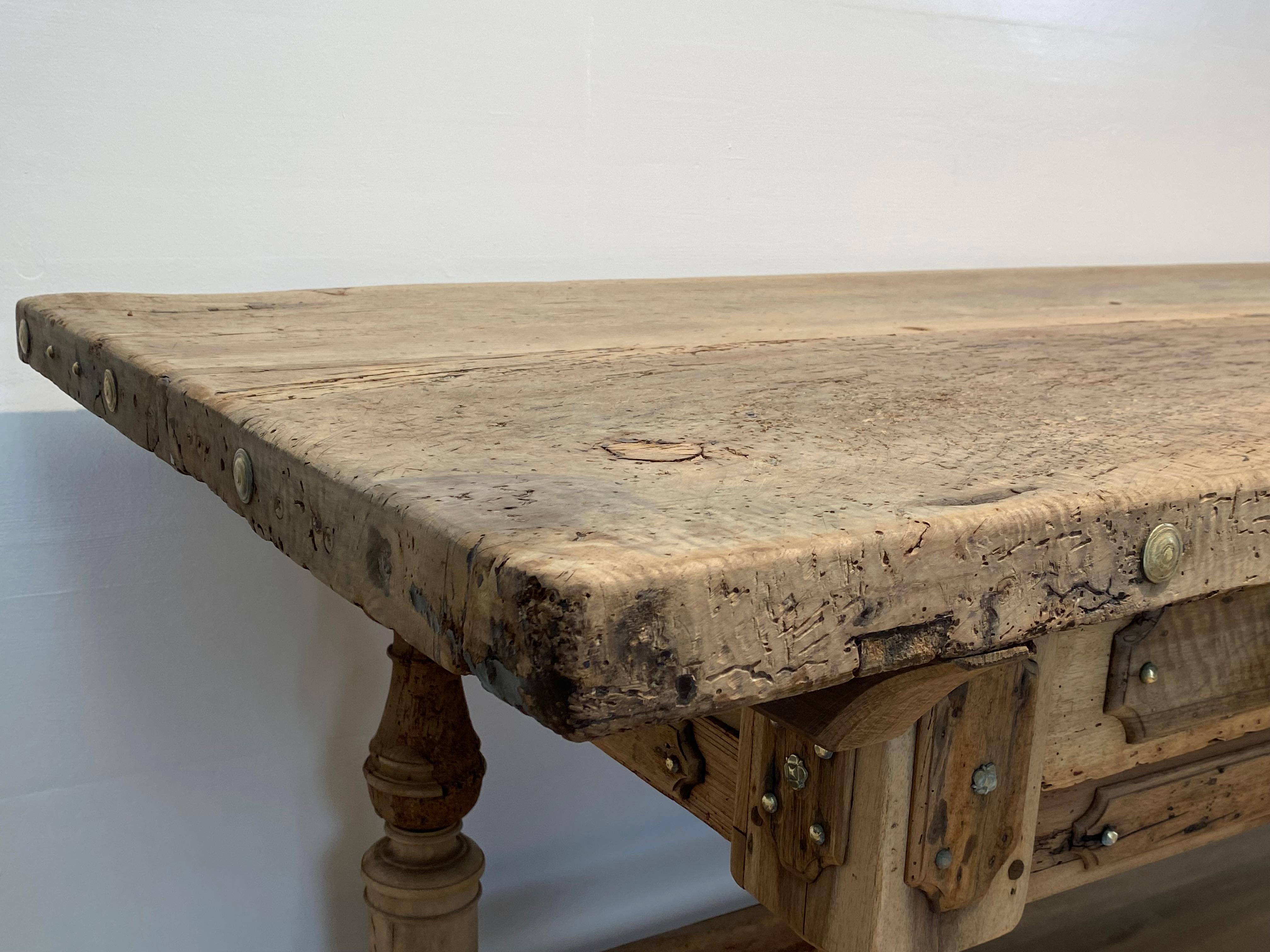 Brutalist , Antique Italian Table For Sale 13