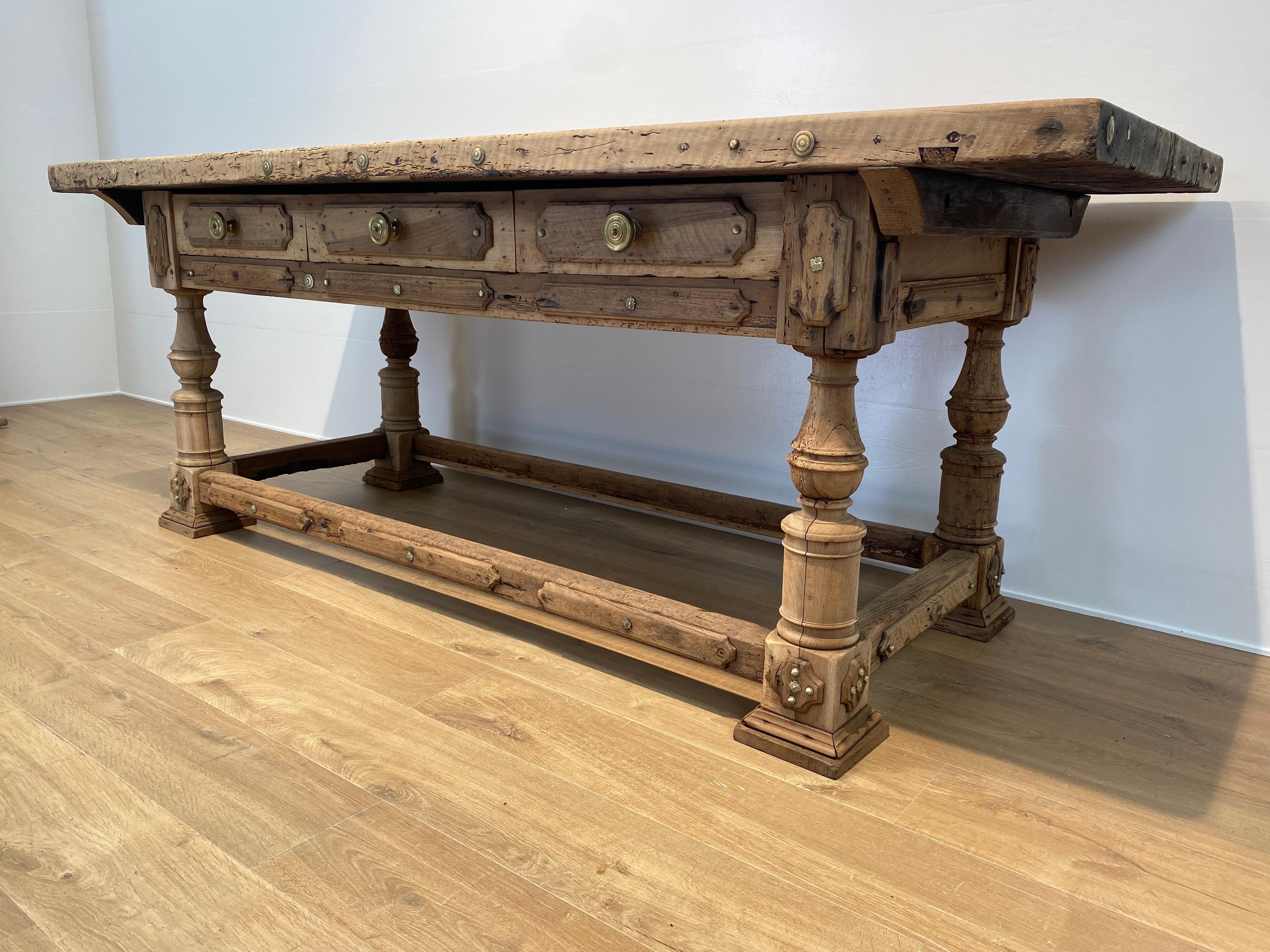 Brutalist , Antique Italian Table For Sale 2