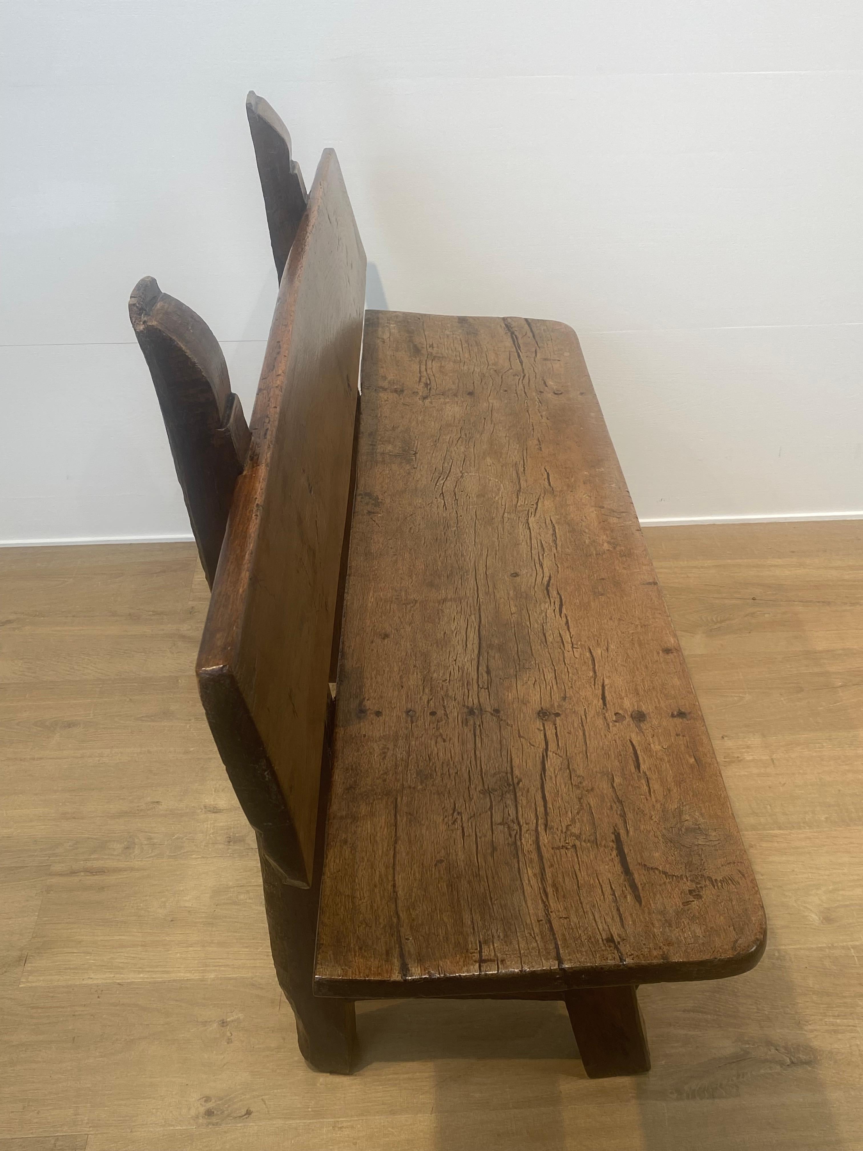 Brutalist , antique Spanish Bench For Sale 5