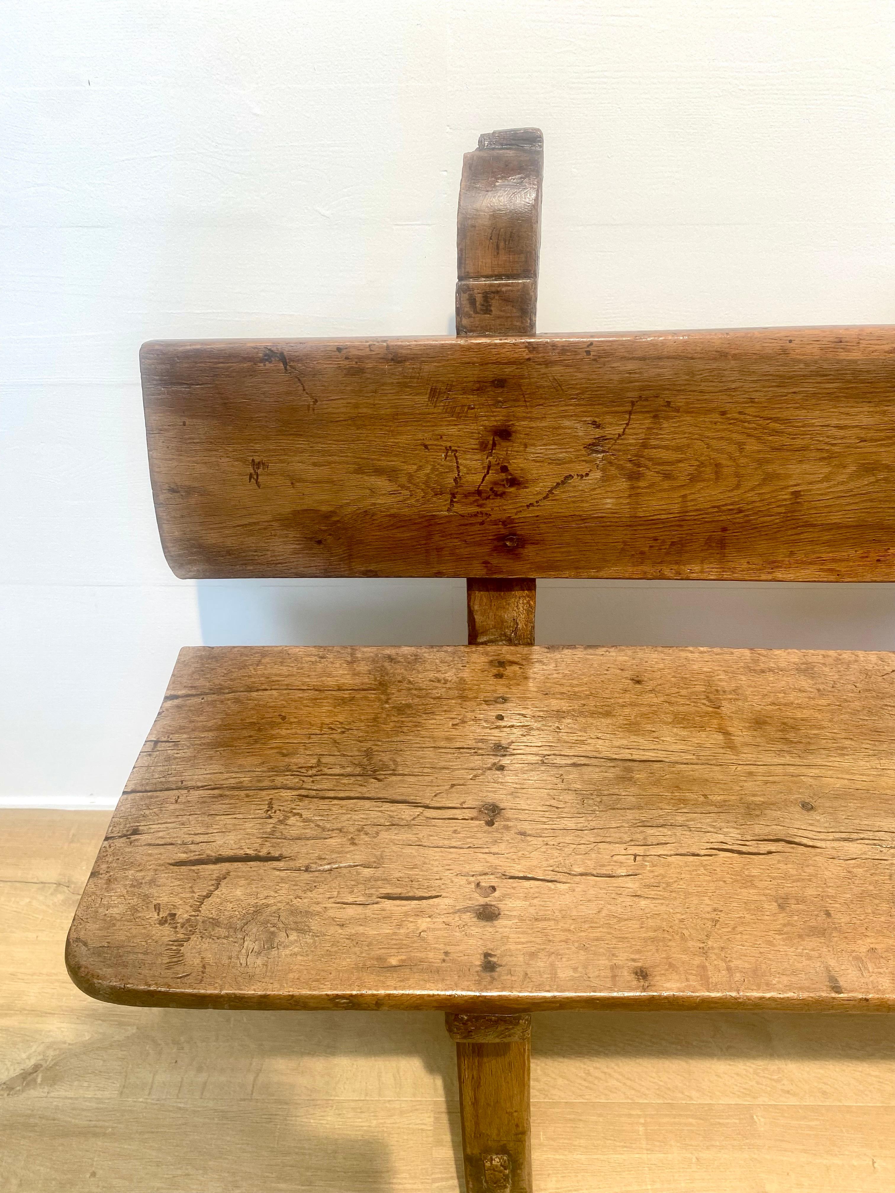 Brutalist , antique Spanish Bench For Sale 2