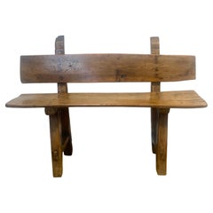 Brutalist , antique Spanish Bench