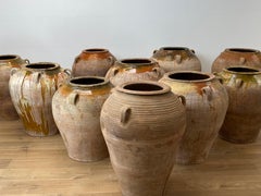 Brutalist, Antique Spanish Pottery Jar