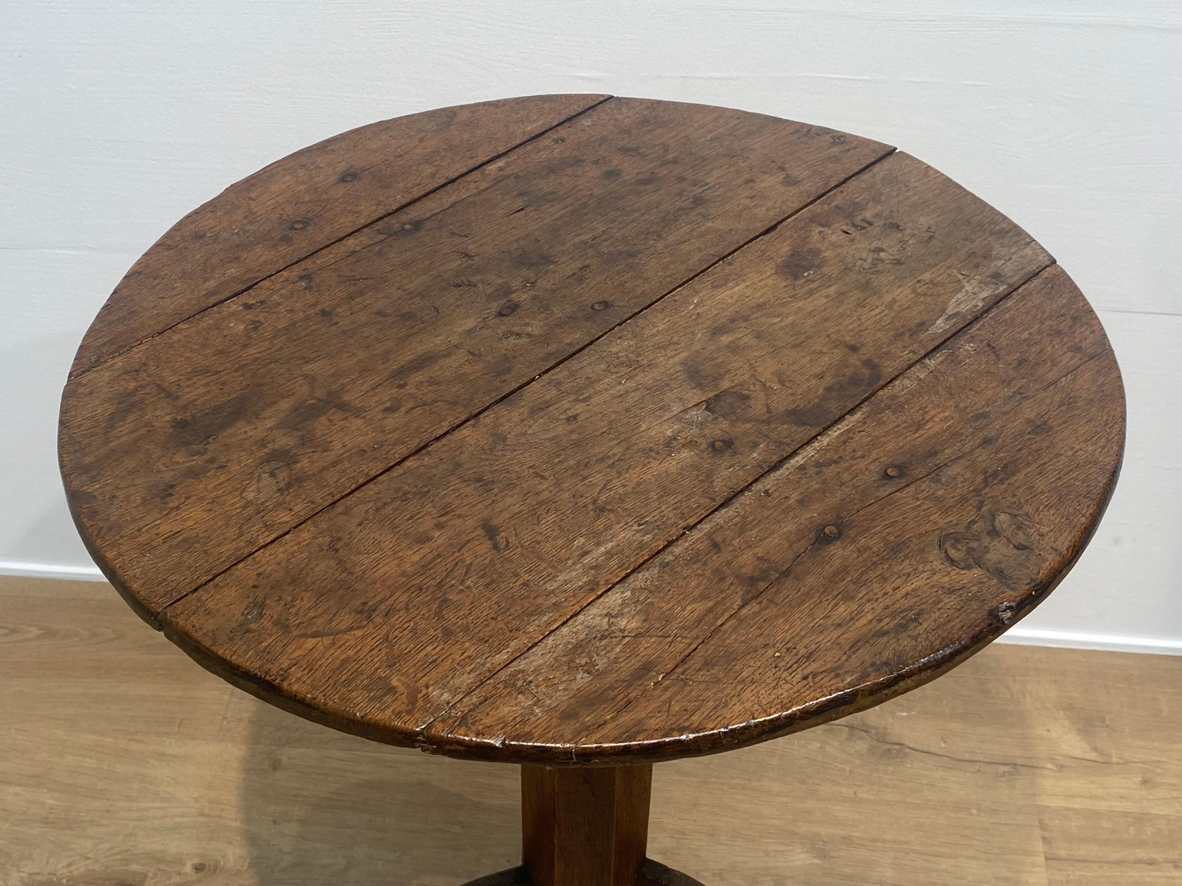 Brutalist, Antique Spanish Tripod Table For Sale 1
