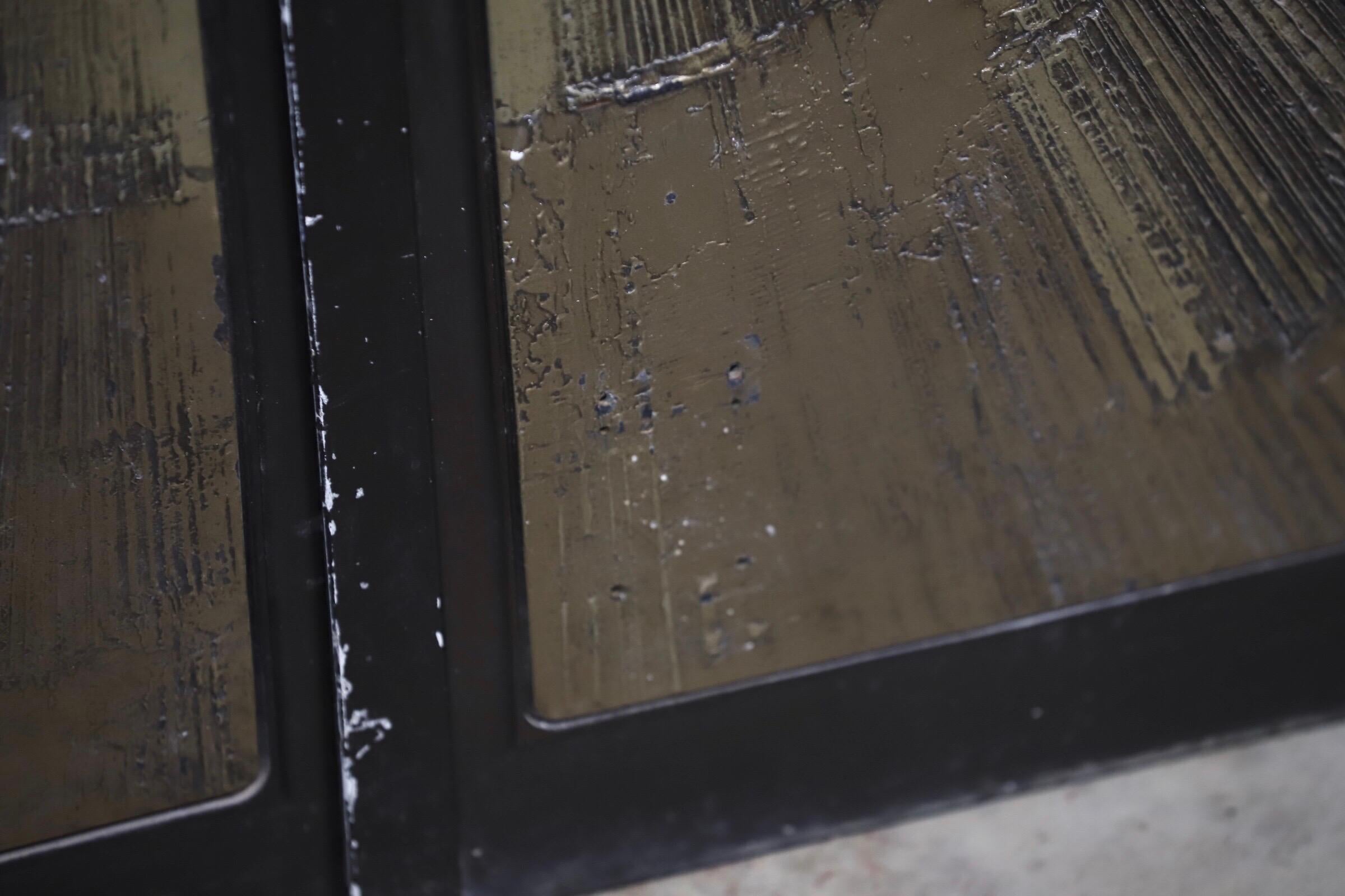 Brutalist Architectural Double Front Doors 9