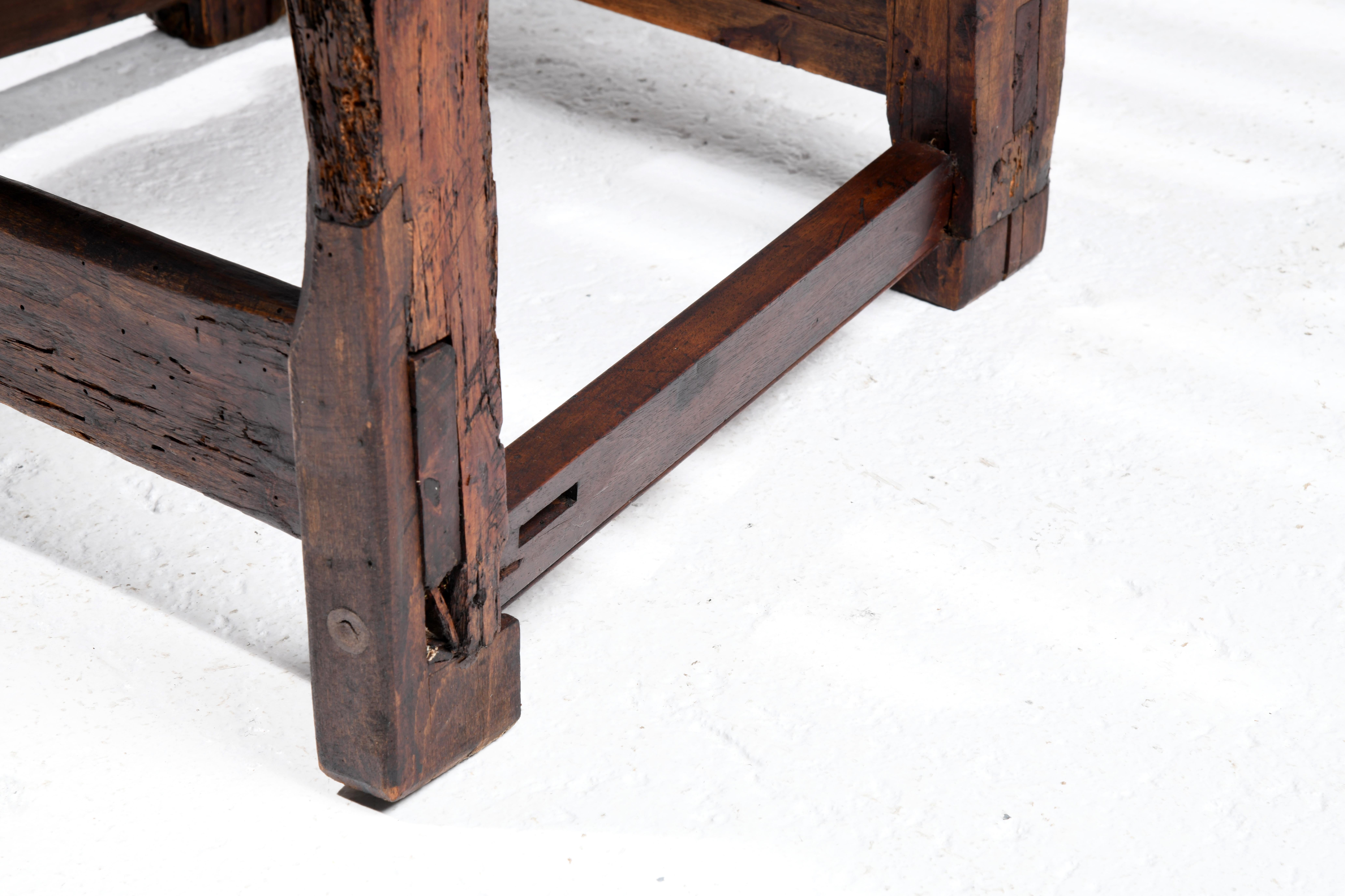 Brutalist armchair French folk art first part of the 20th century 3