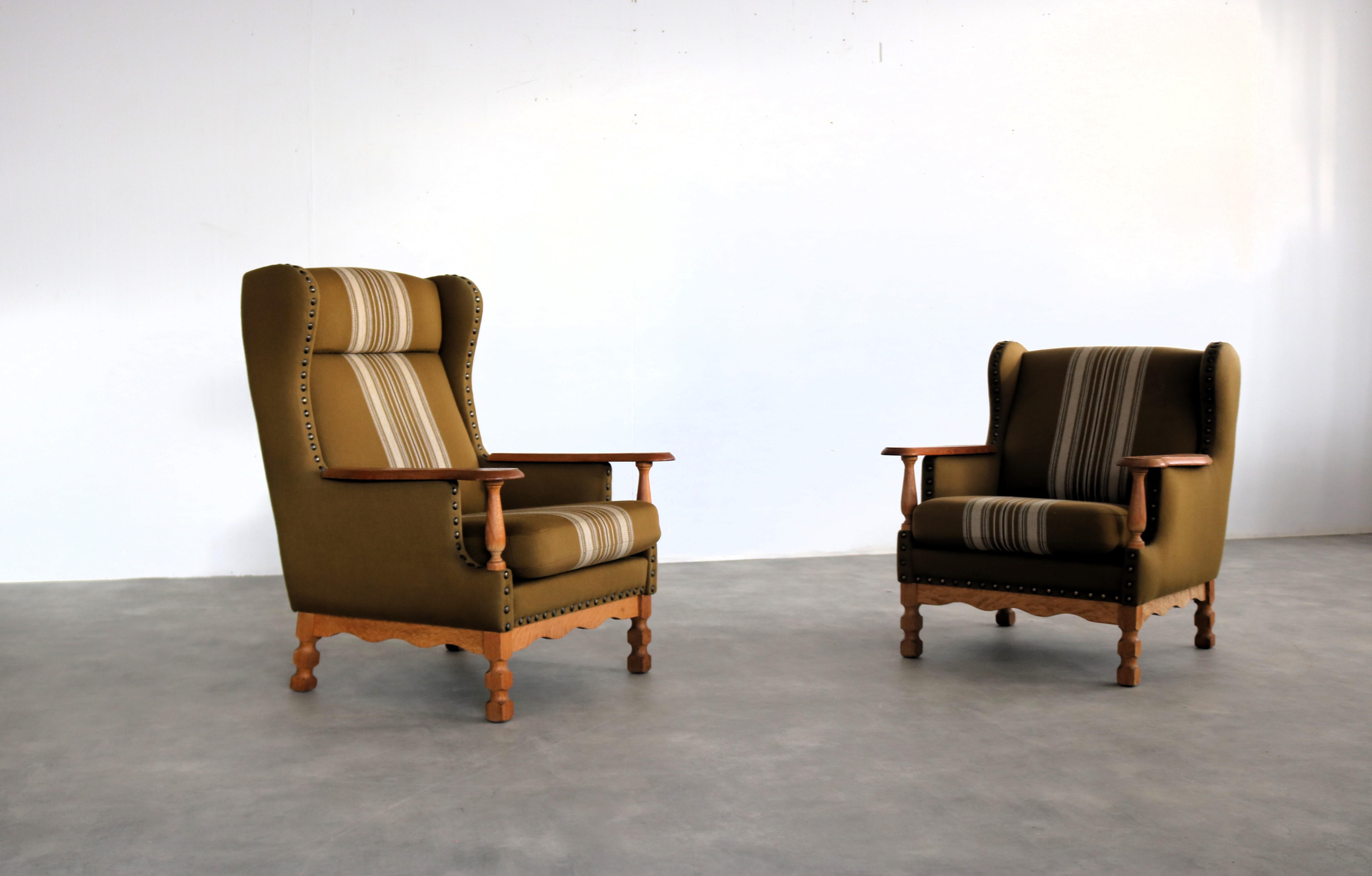 Fauteuils brutalistes  fauteuils  1960s  Danois Bon état - En vente à Lemmer, NL