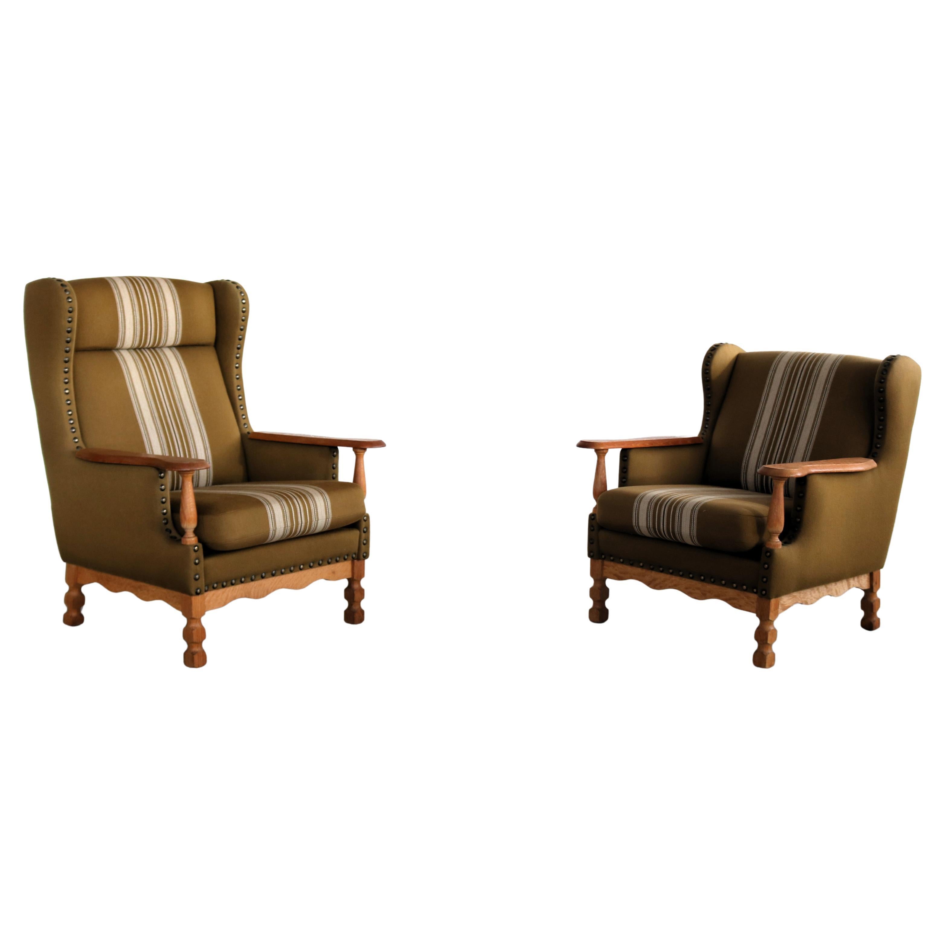 Fauteuils brutalistes  fauteuils  1960s  Danois en vente