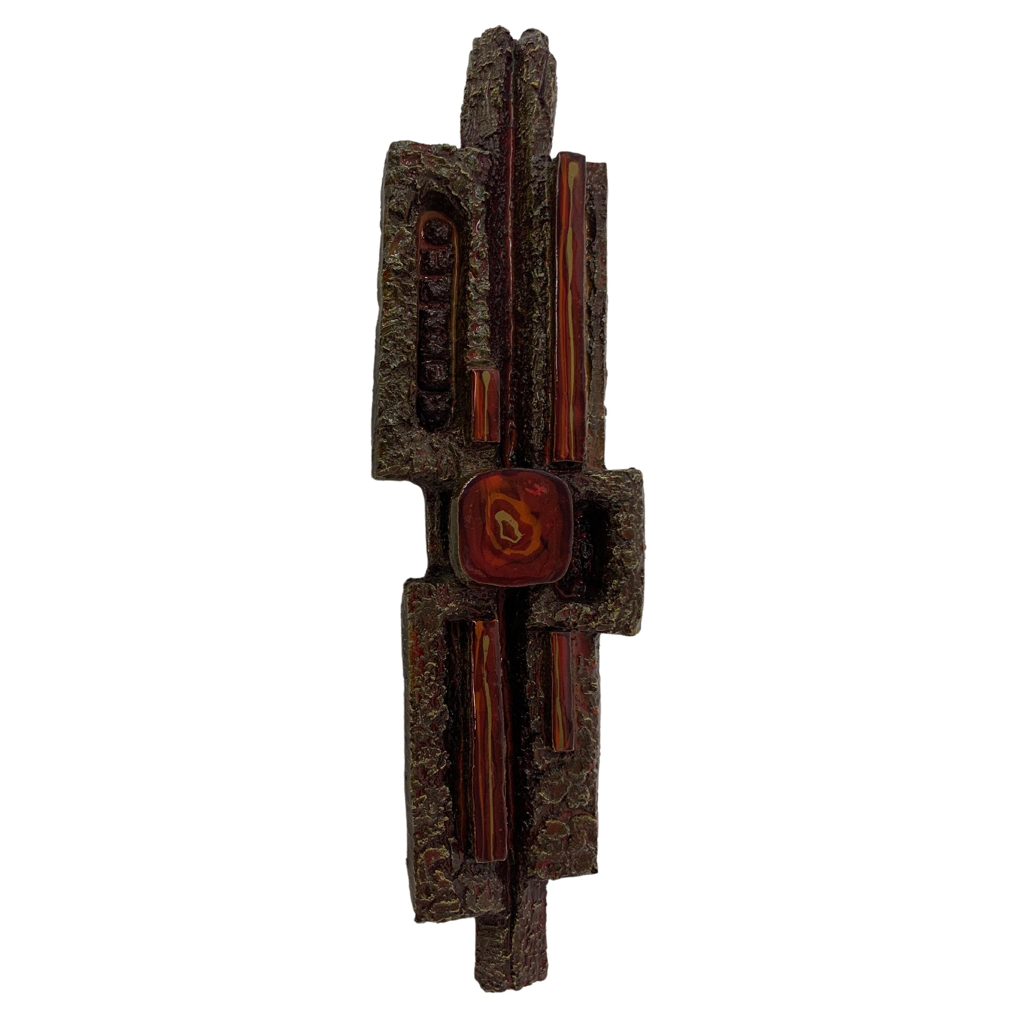 MidCentury Wall Resin Sculpture, 1950's For Sale at 1stDibs