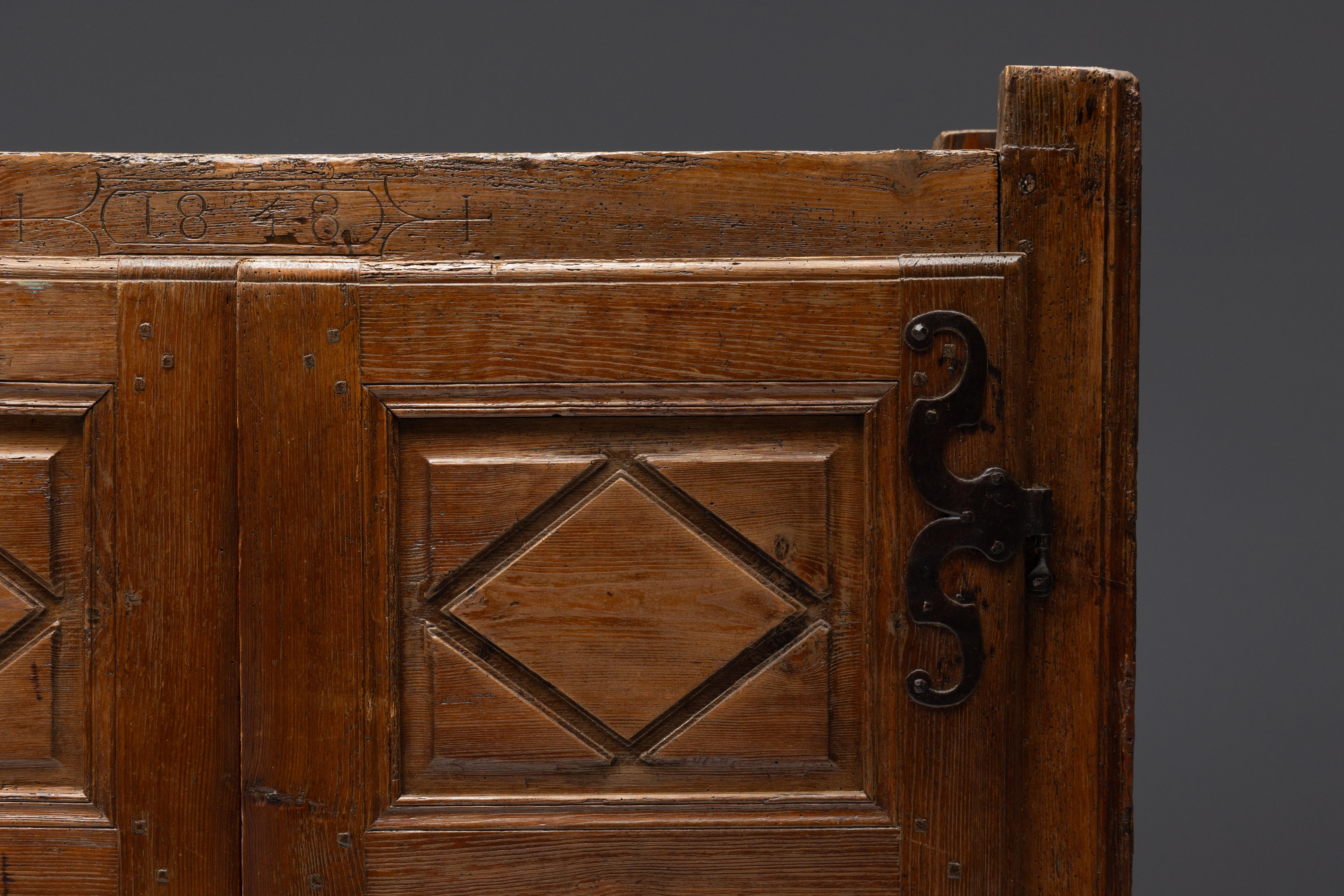Rustique Cabinet Populaire, France, 1848