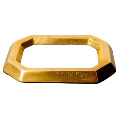 Brutalistischer Aschenbecher von David Marshall, Bronze und Messing, 1970er Jahre