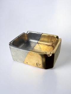 Aschenbecher im brutalistischen Stil von Leopold, Bronze und Messing, Spanien, 1970er Jahre