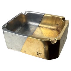 Aschenbecher im brutalistischen Stil von Leopold, Bronze und Messing, Spanien, 1970er Jahre