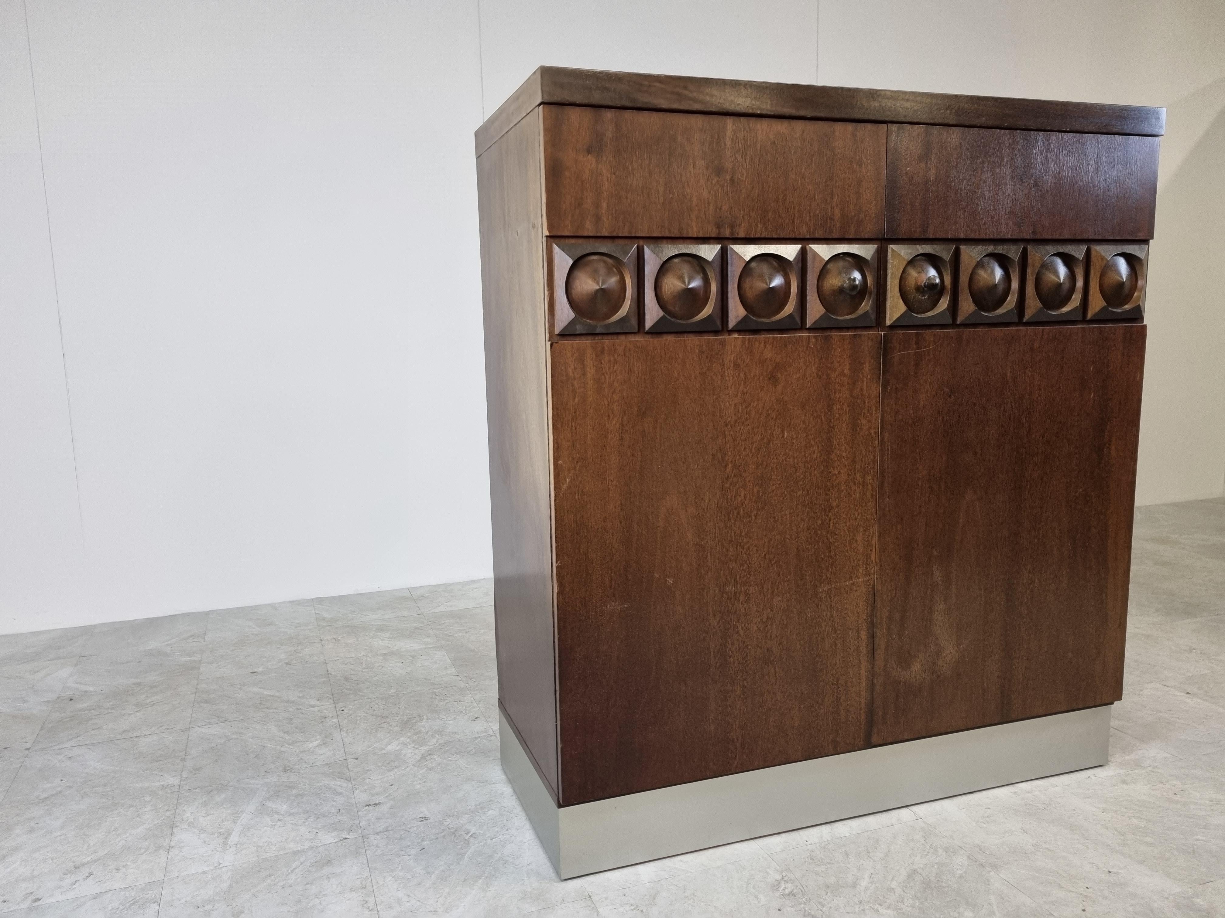 Late 20th Century Brutalist Bar Cabinet, 1970s