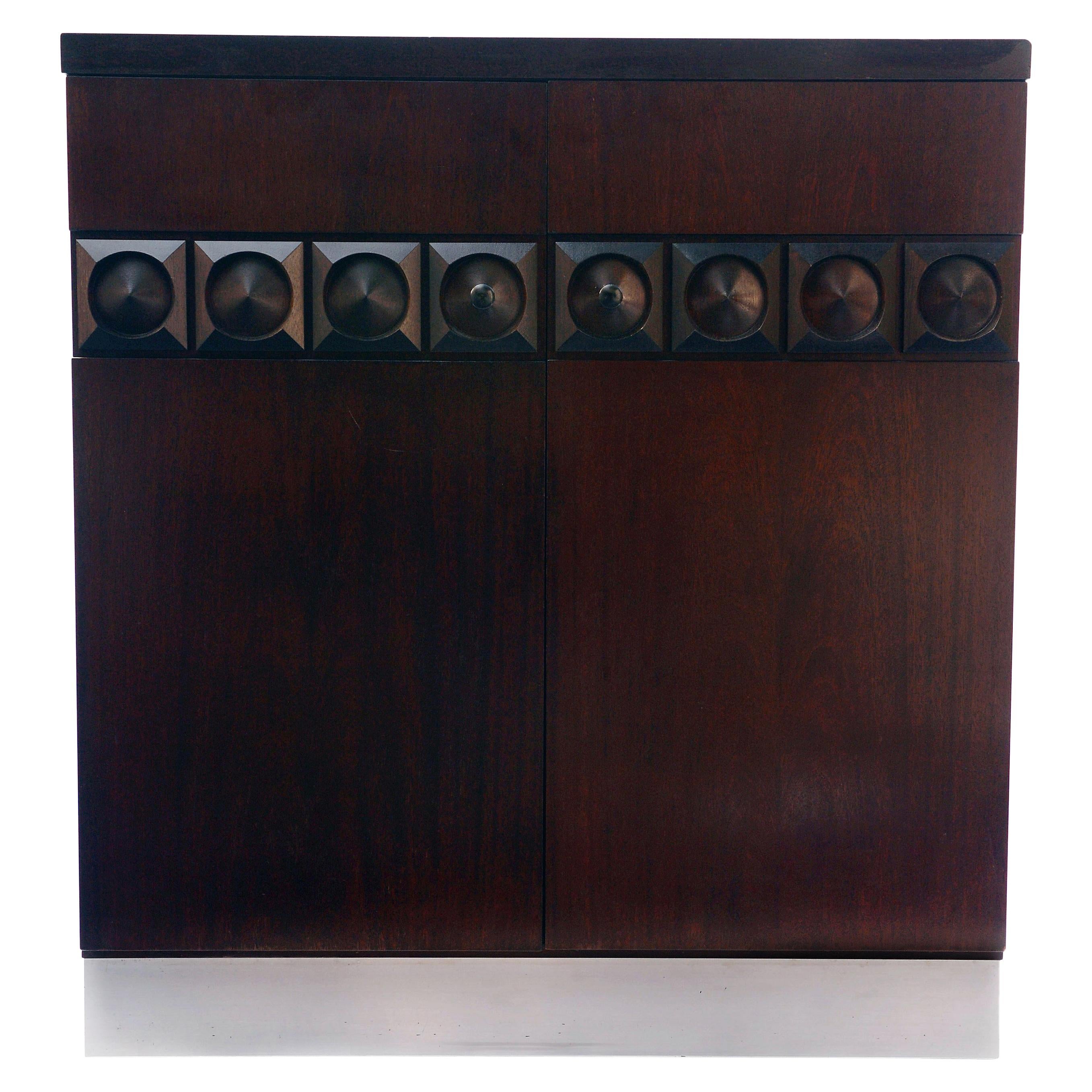 Brutalist Bar Cabinet, 1970s