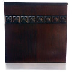 Vintage Brutalist Bar Cabinet, 1970s
