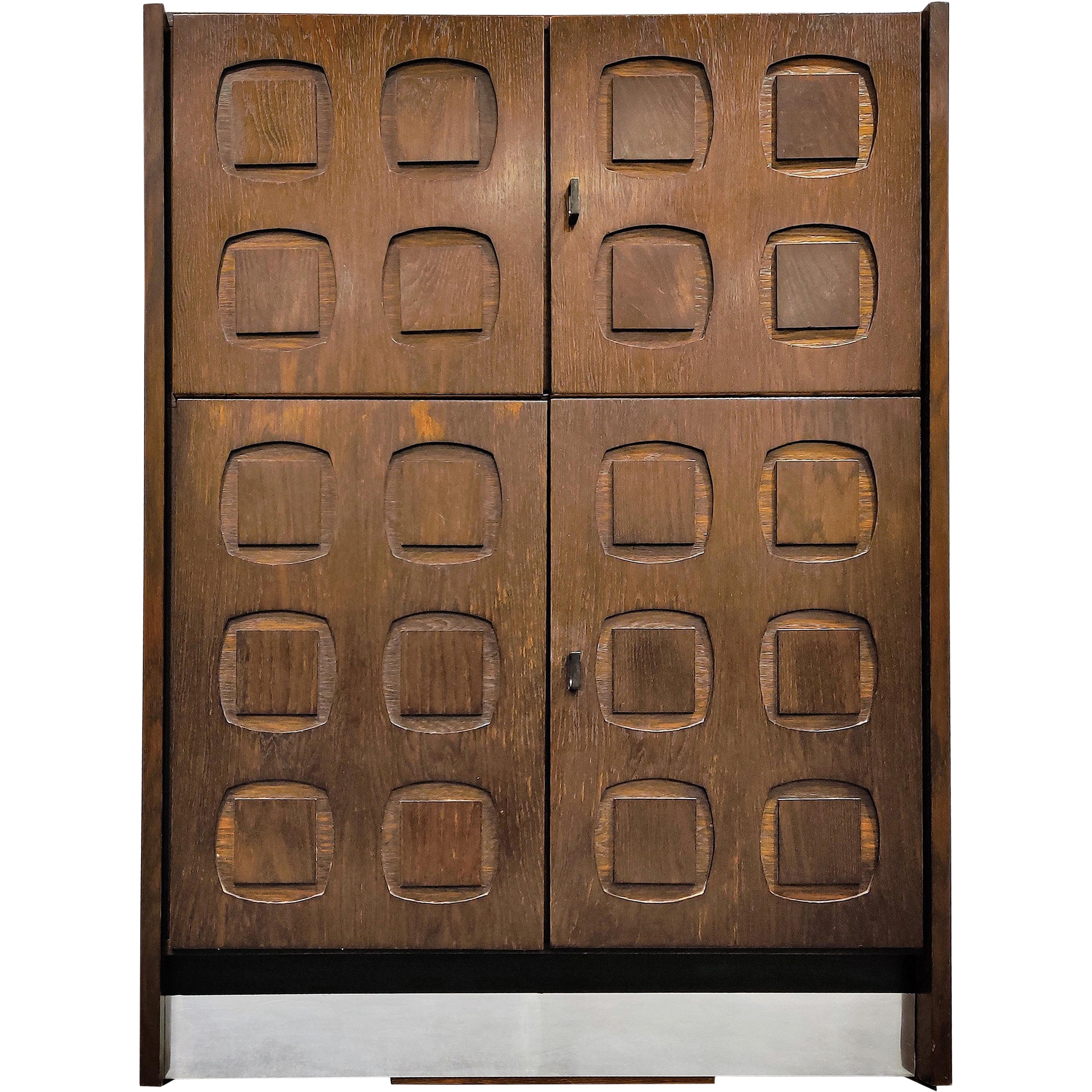 Brutalist Bar Cabinet 1970s