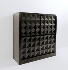 Brutalist Bar Cabinet, De Coene Style, Belgium, 1970s