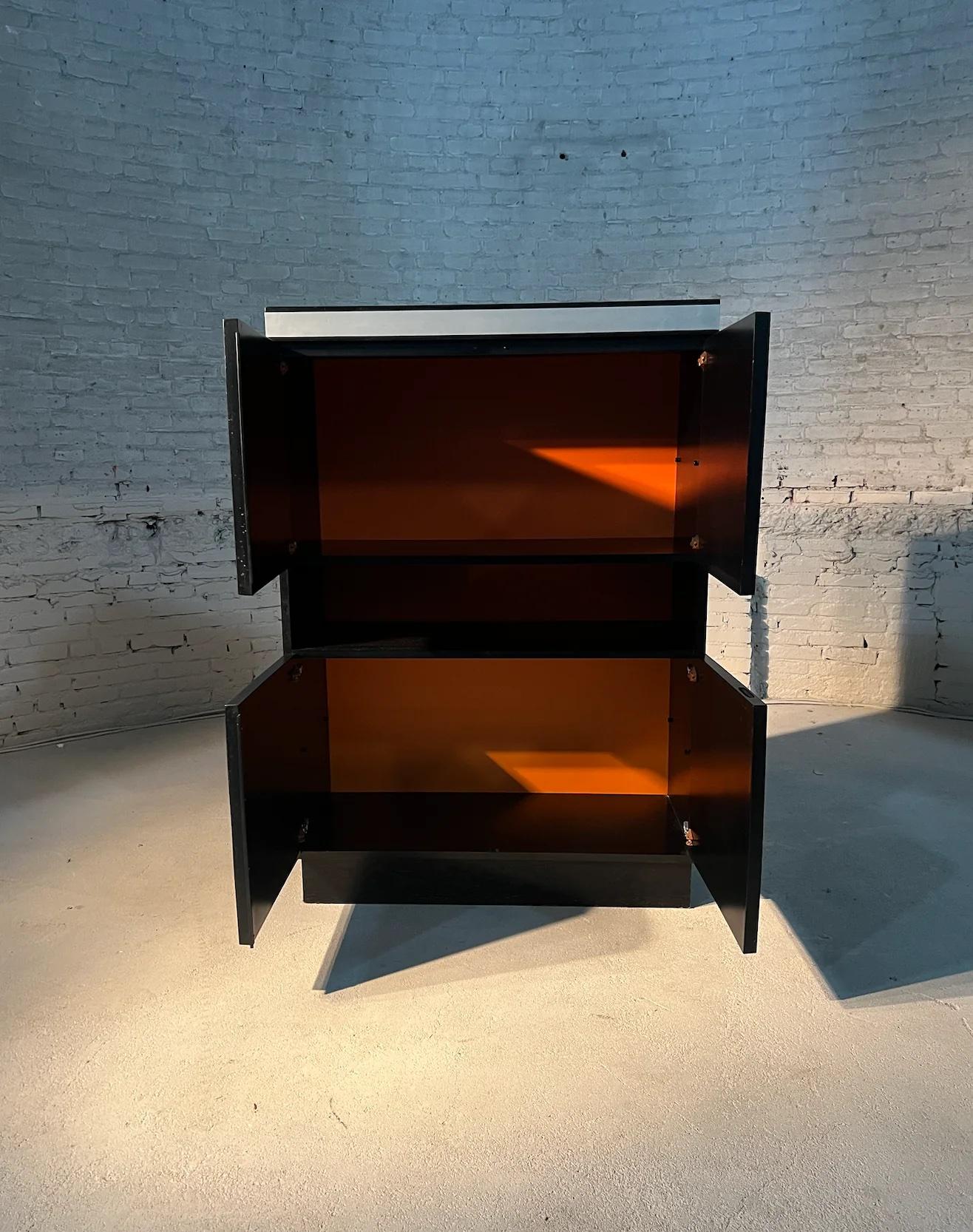 Late 20th Century Brutalist Bar Cabinet  For Sale