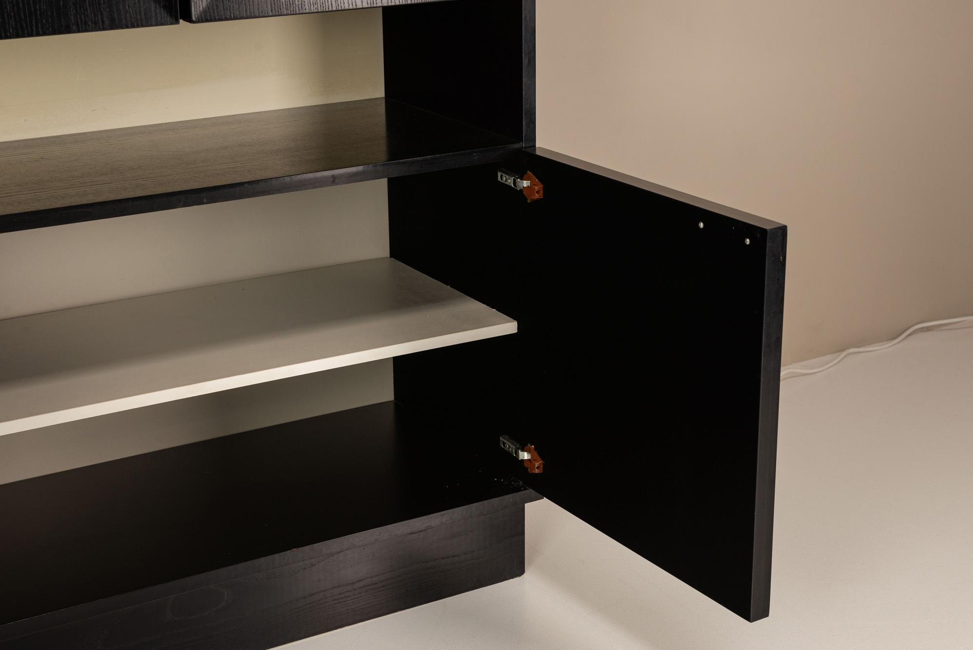 Brutalist Bar Cabinet in the Style of Defour, 1970s For Sale 3