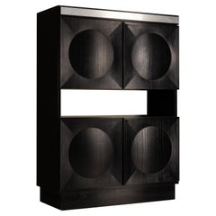 Mueble Bar Brutalista Estilo Defour, Años 70