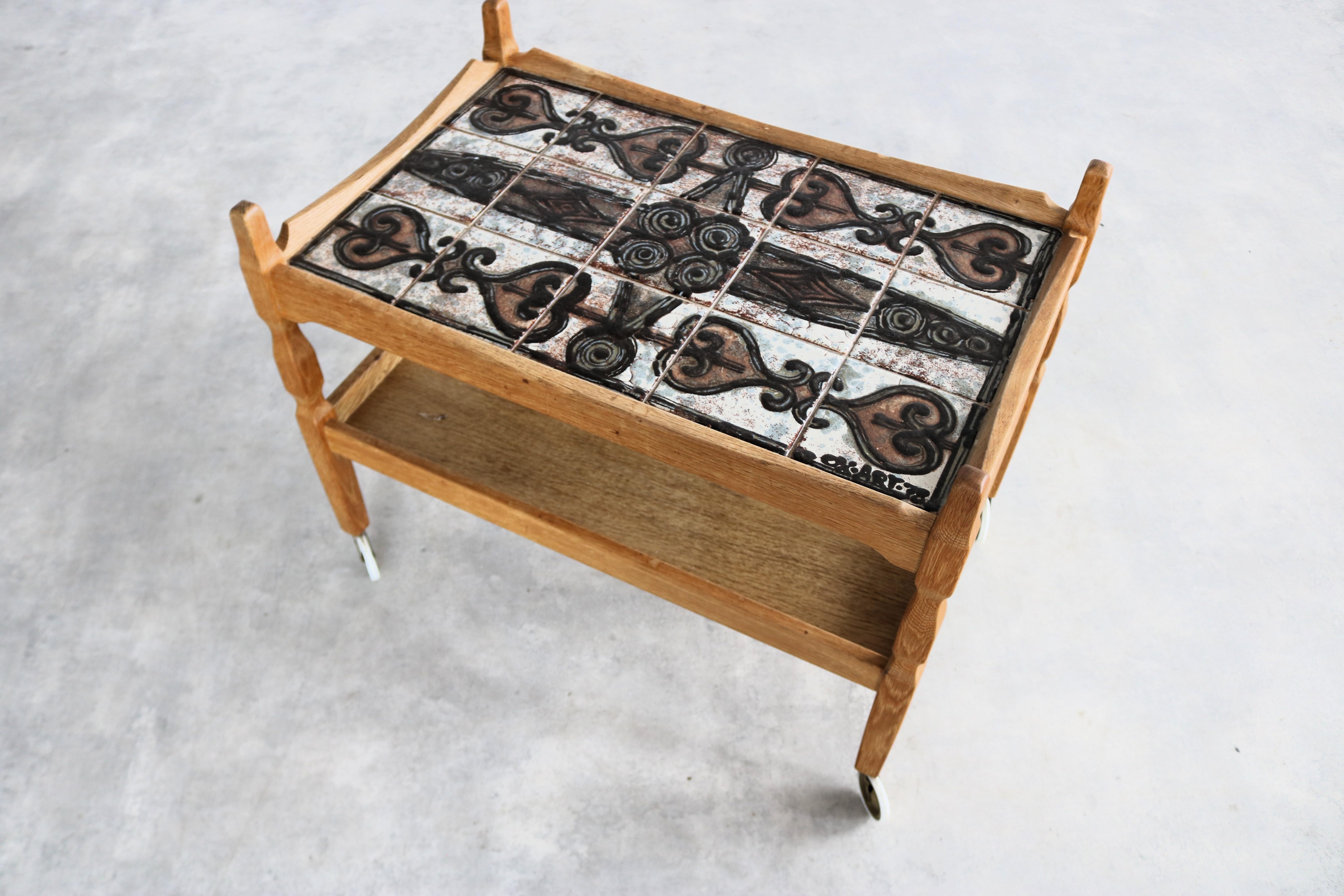 Brutalistischer Barwagen  1960s  Dänisch (Mitte des 20. Jahrhunderts) im Angebot
