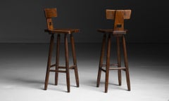 Brutalist Bar Stools, Holland circa 1970