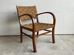 Brutalist Bauhaus Rope Armchair, Attributed to Erich Dieckmann, Germany, 1930s