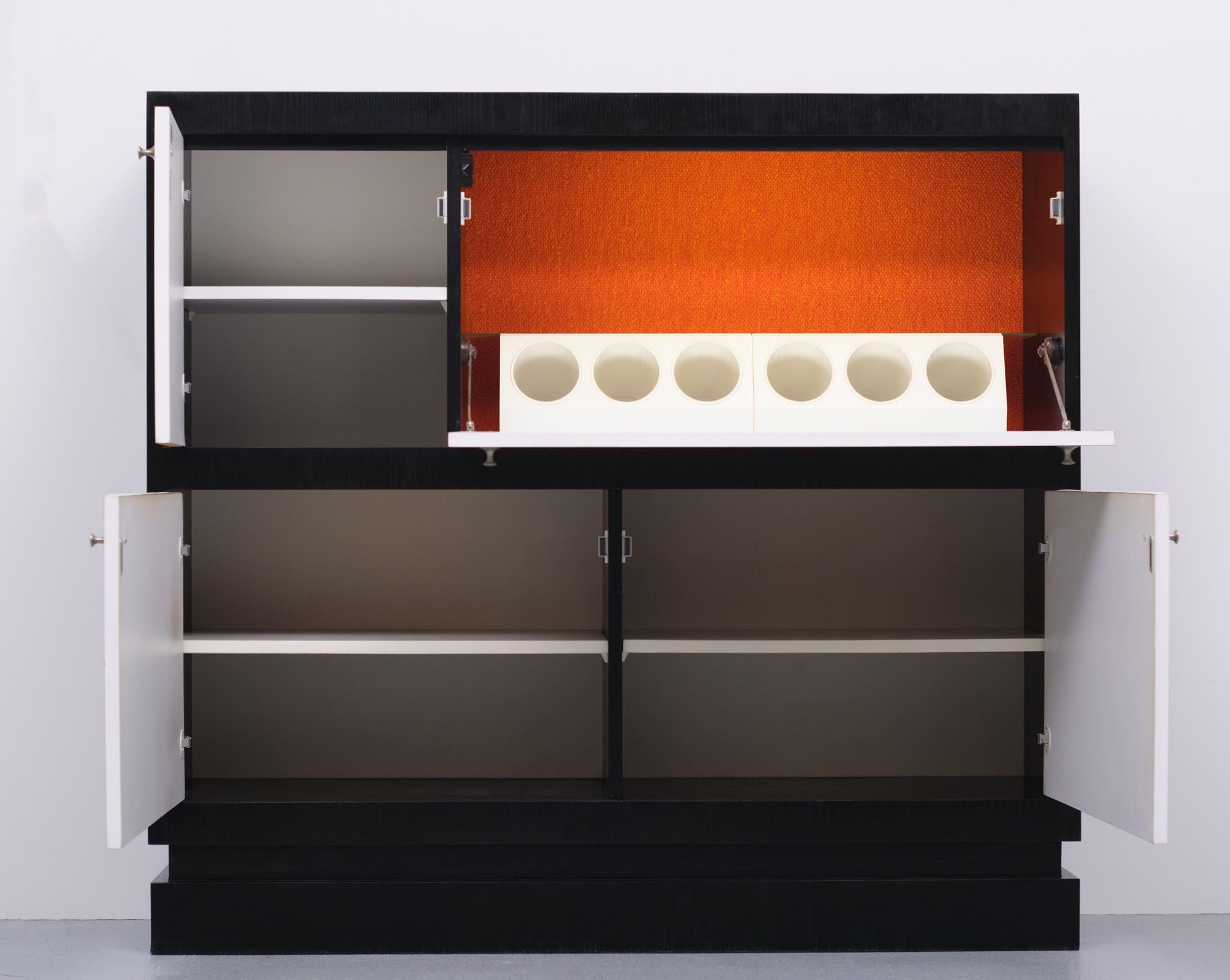 Brutalist Belgian Bar Cabinet 1970s De Coene 5