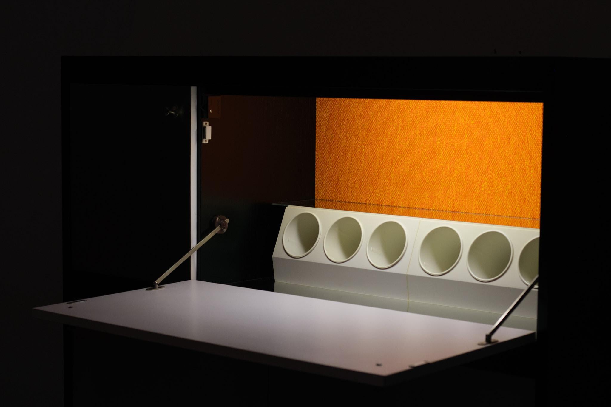 Brutalist Belgian Bar Cabinet 1970s De Coene 4