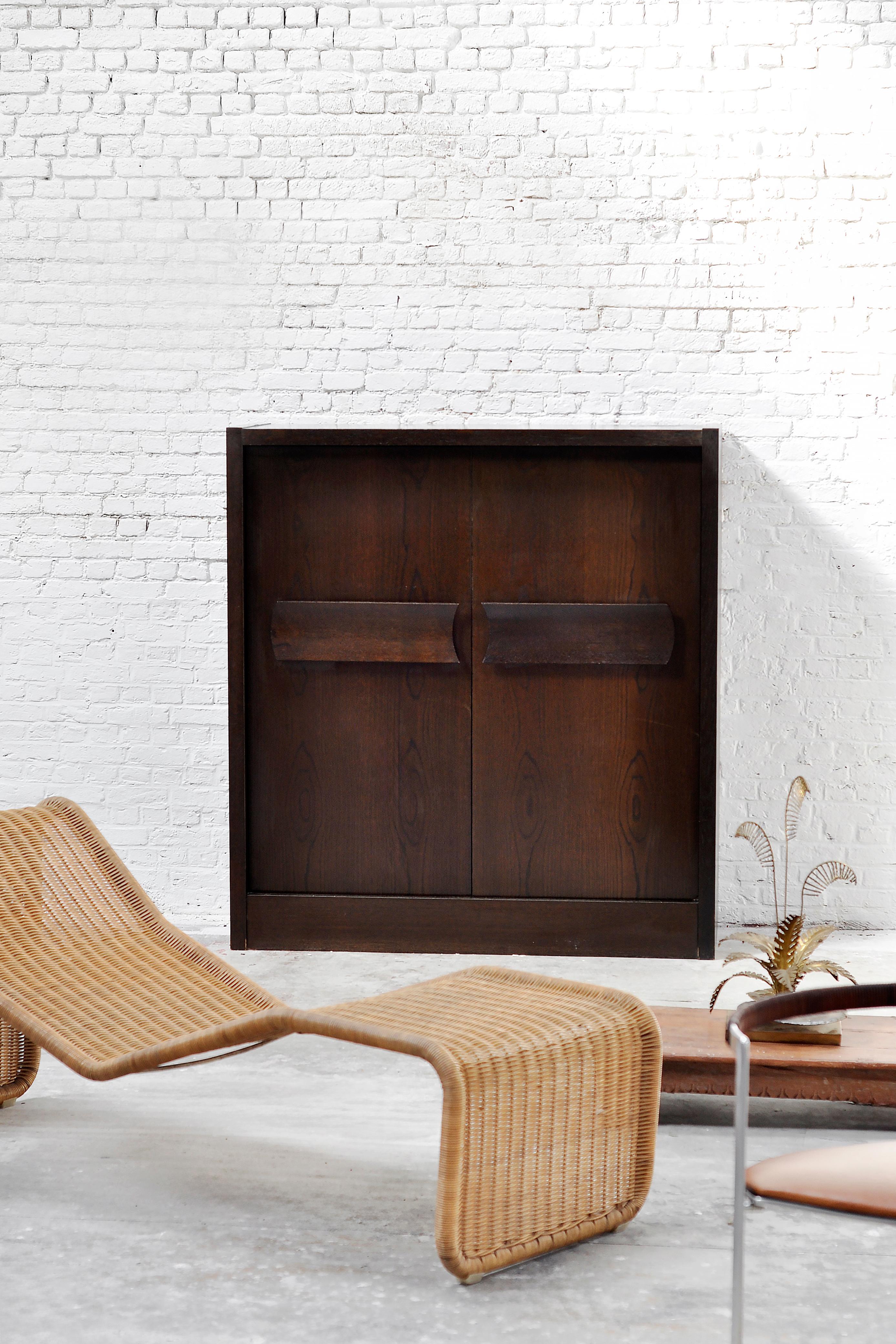 Brutalist Belgian Bar Cabinet, 1970s In Good Condition For Sale In Antwerp, Antwerp