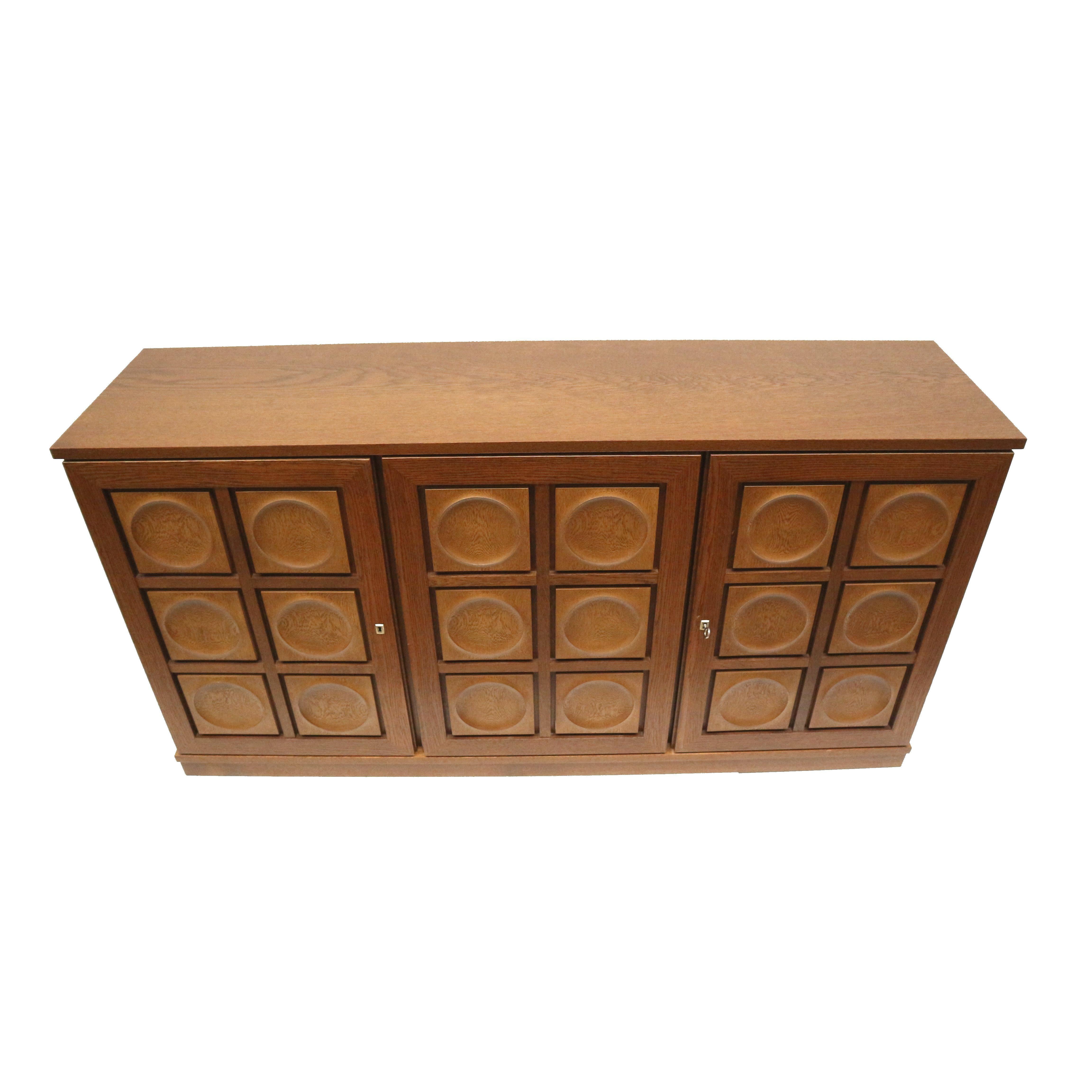 Brutalist Belgian sideboard by Gerhard Bartels from the 1970s For Sale 7