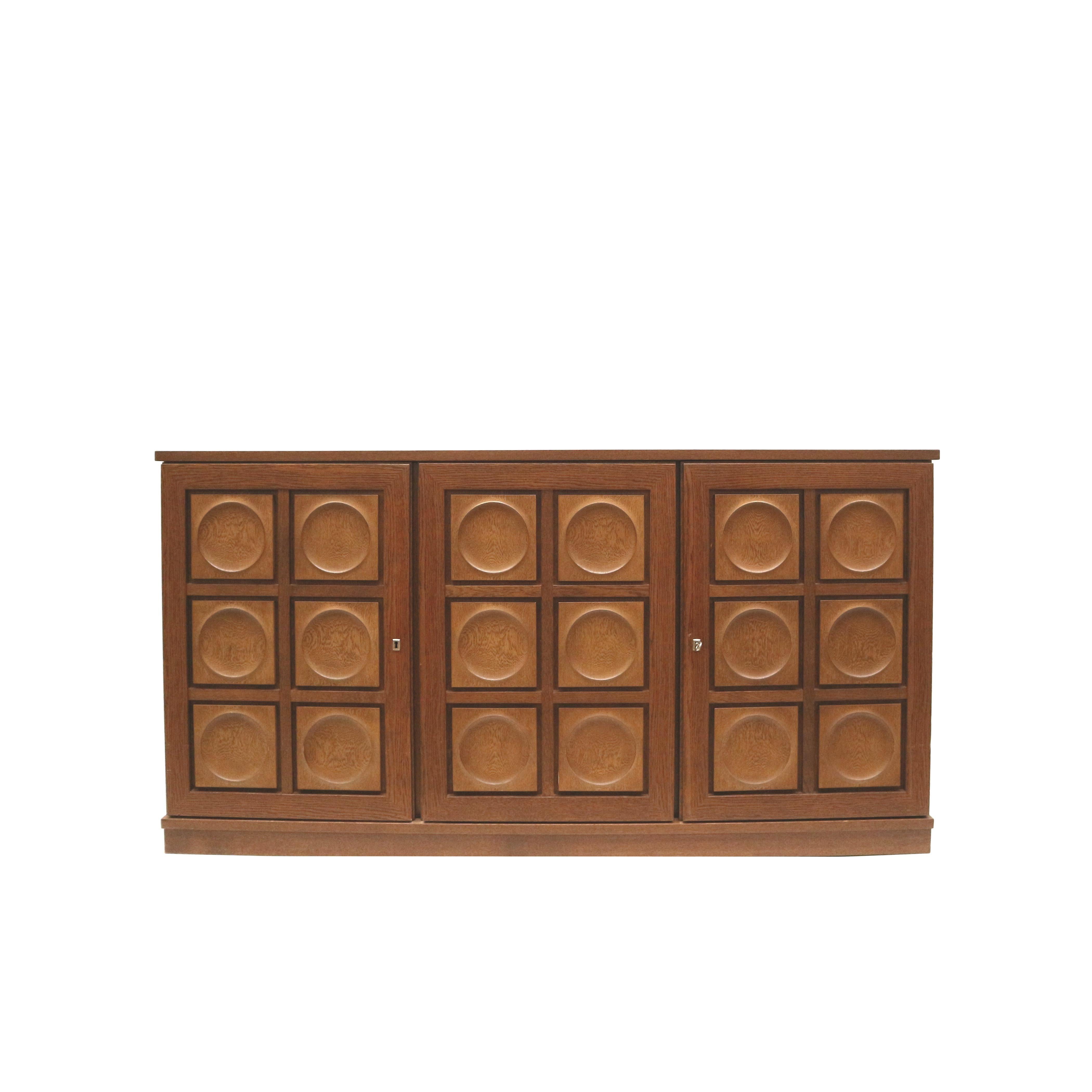 Late 20th Century Brutalist Belgian sideboard by Gerhard Bartels from the 1970s For Sale