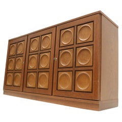 Brutalist Belgian sideboard by Gerhard Bartels from the 1970s