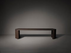 Brutalist Bench in Solid European Oak - Cadence by Mokko
