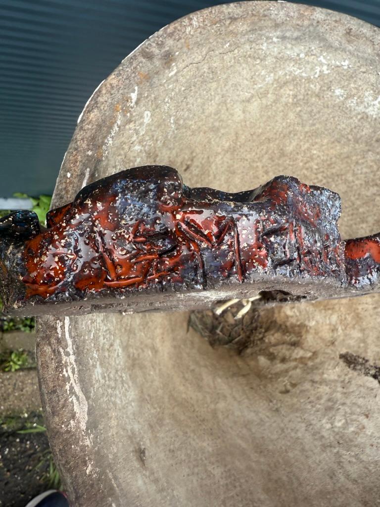 Brutalist Big Seahorse ceramic wall decoration- Piet Lemahieu, Belgium -  1960 For Sale 9