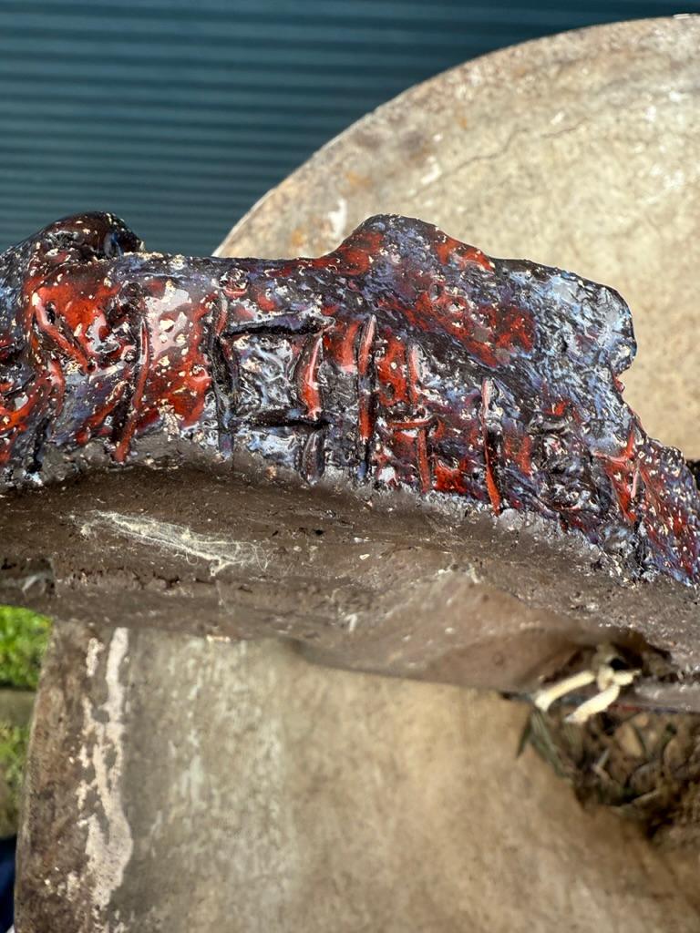 Brutalist Big Seahorse ceramic wall decoration- Piet Lemahieu, Belgium -  1960 For Sale 10