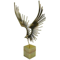 Brutalist Bird in Flight Sculpture by Jere
